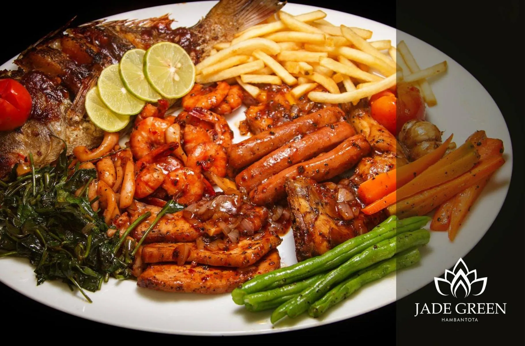 Food close-up in Jade Green Hotel Hambantota