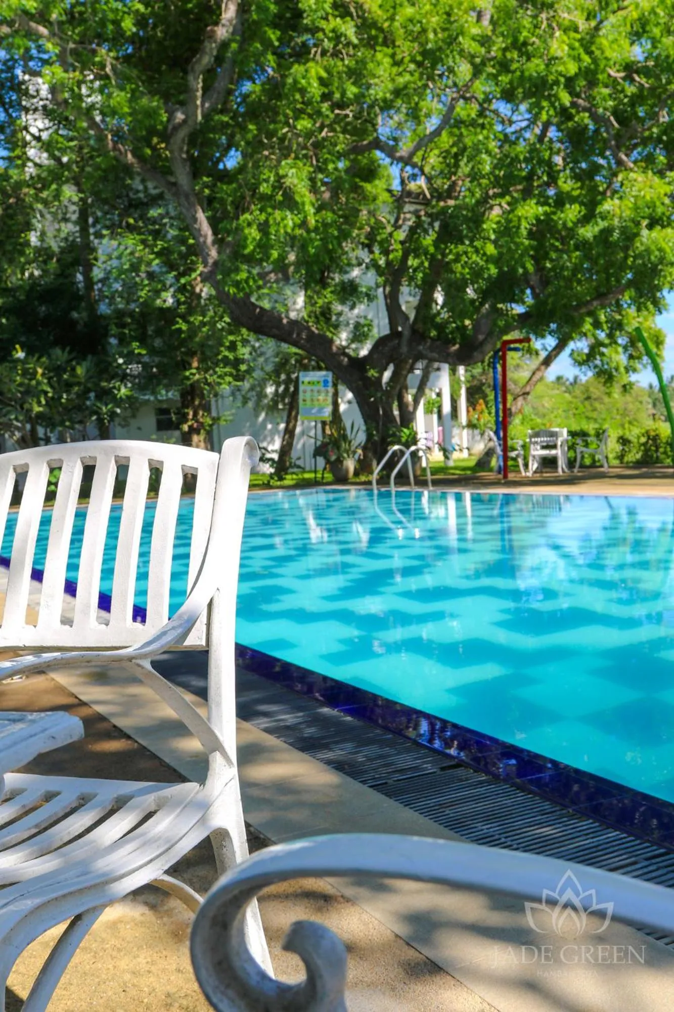 Pool view in Jade Green Hotel Hambantota