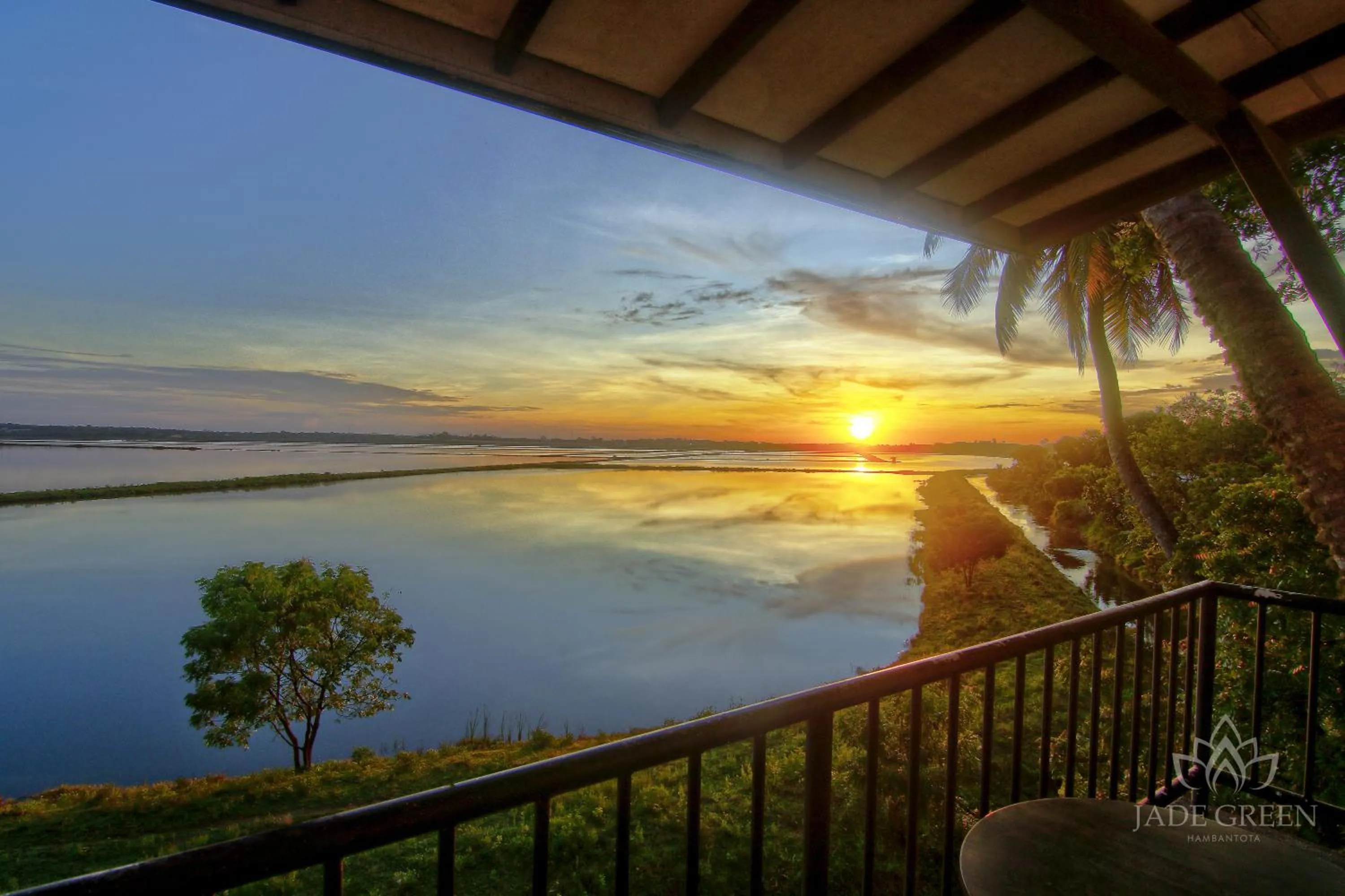 Lake view in Jade Green Hotel Hambantota