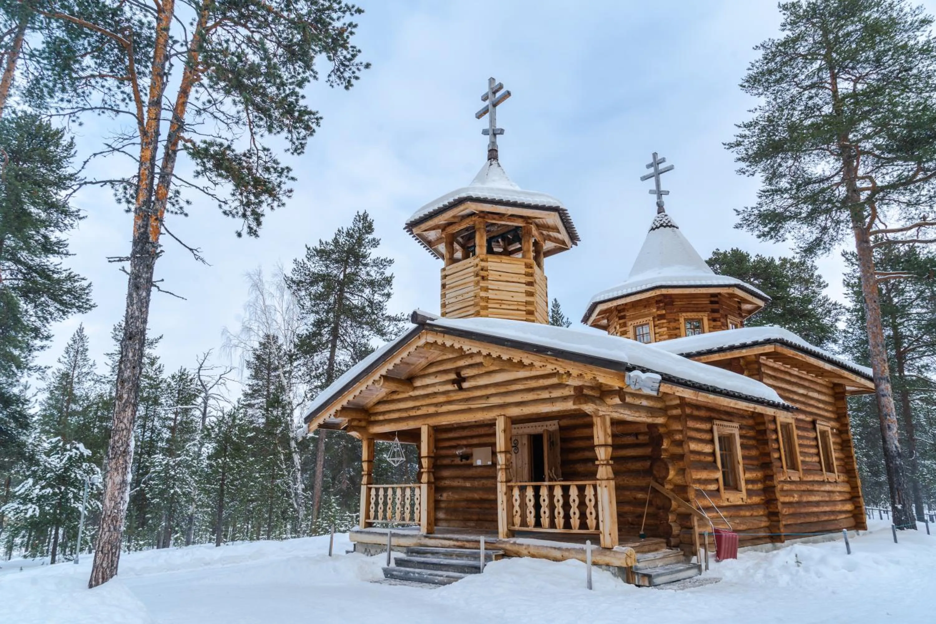 Winter in Northern Lights Village Saariselkä