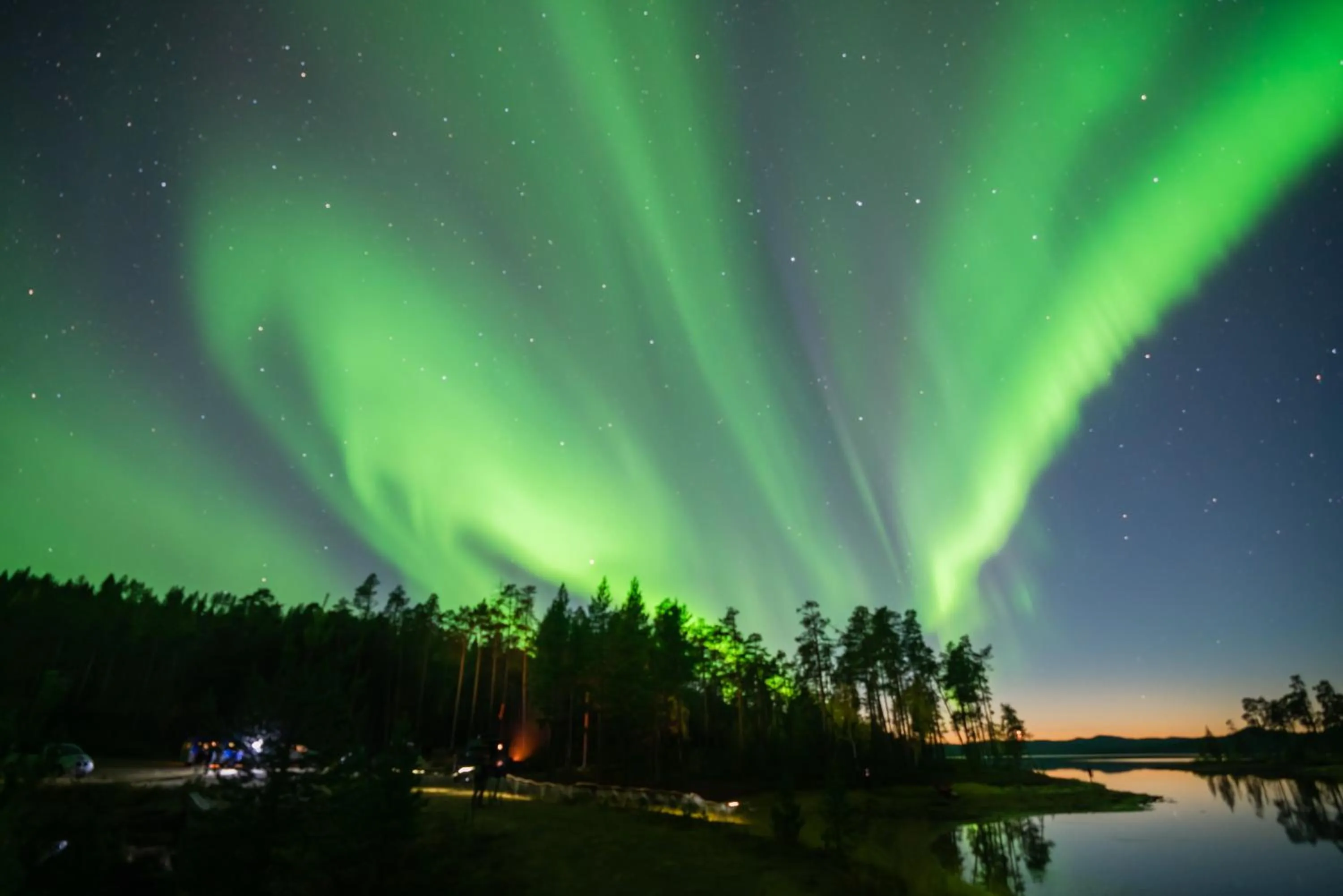 Natural landscape in Northern Lights Village Saariselkä