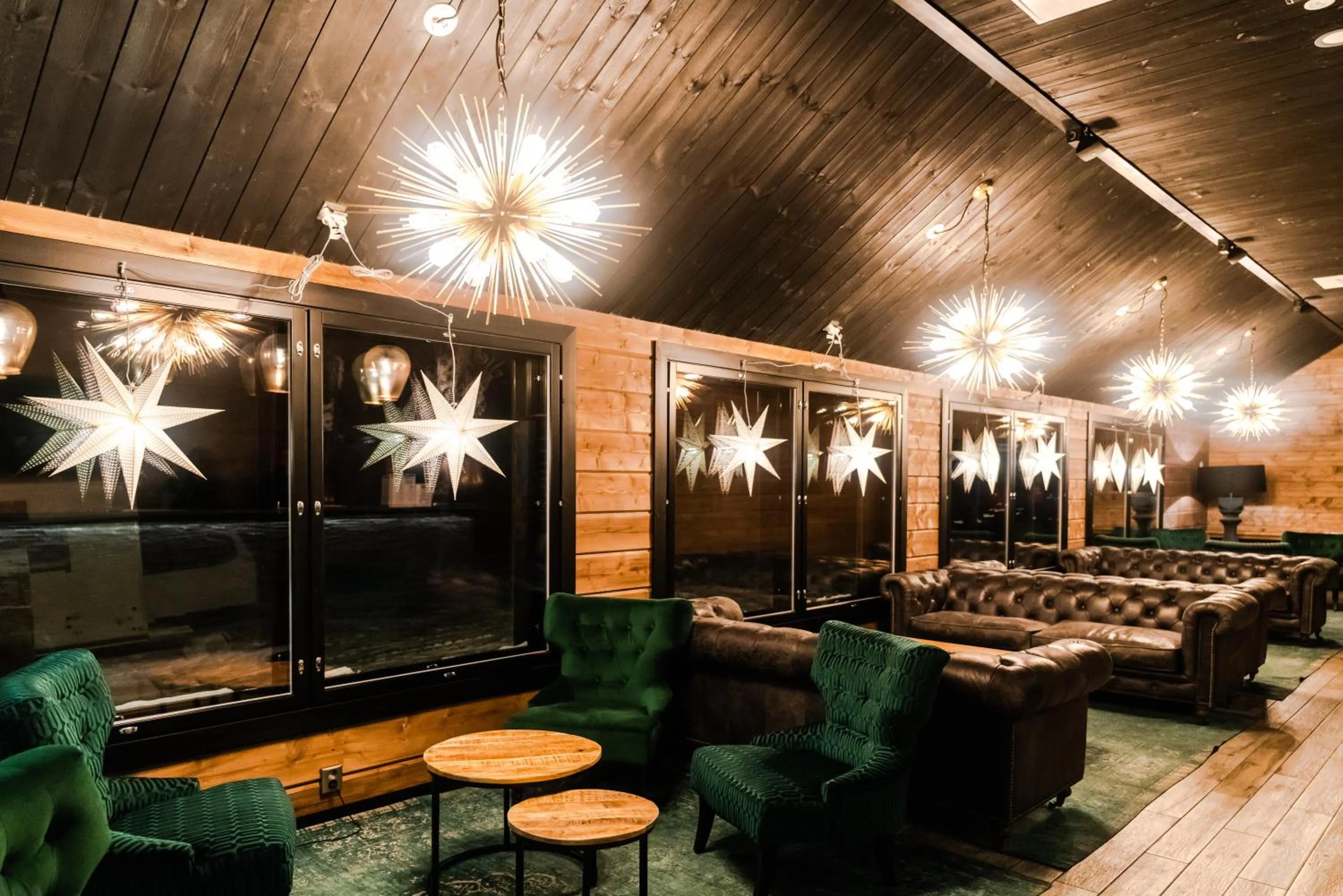 Lobby or reception in Northern Lights Village Saariselkä