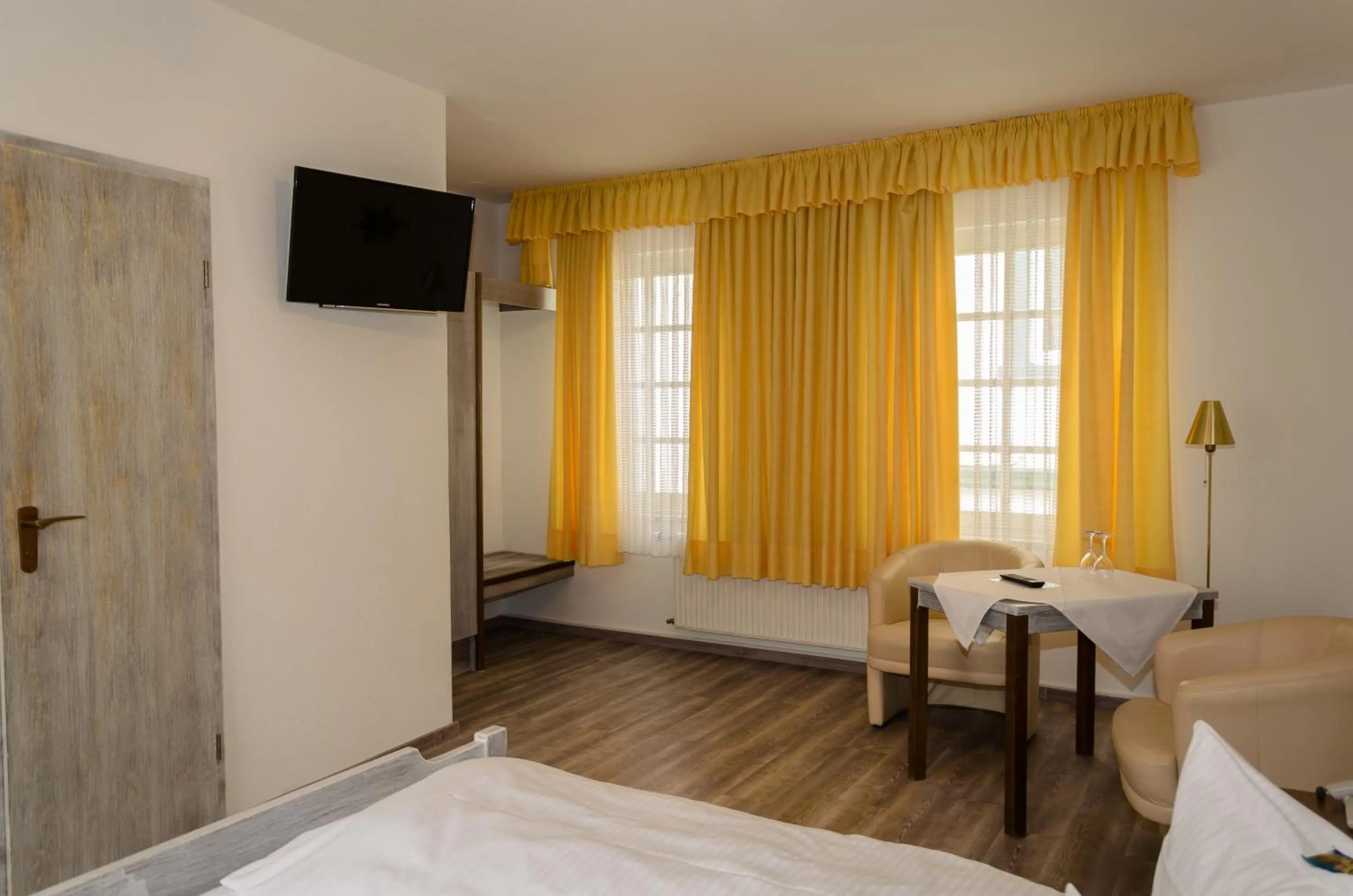 Bed in Hotel Rheingraf