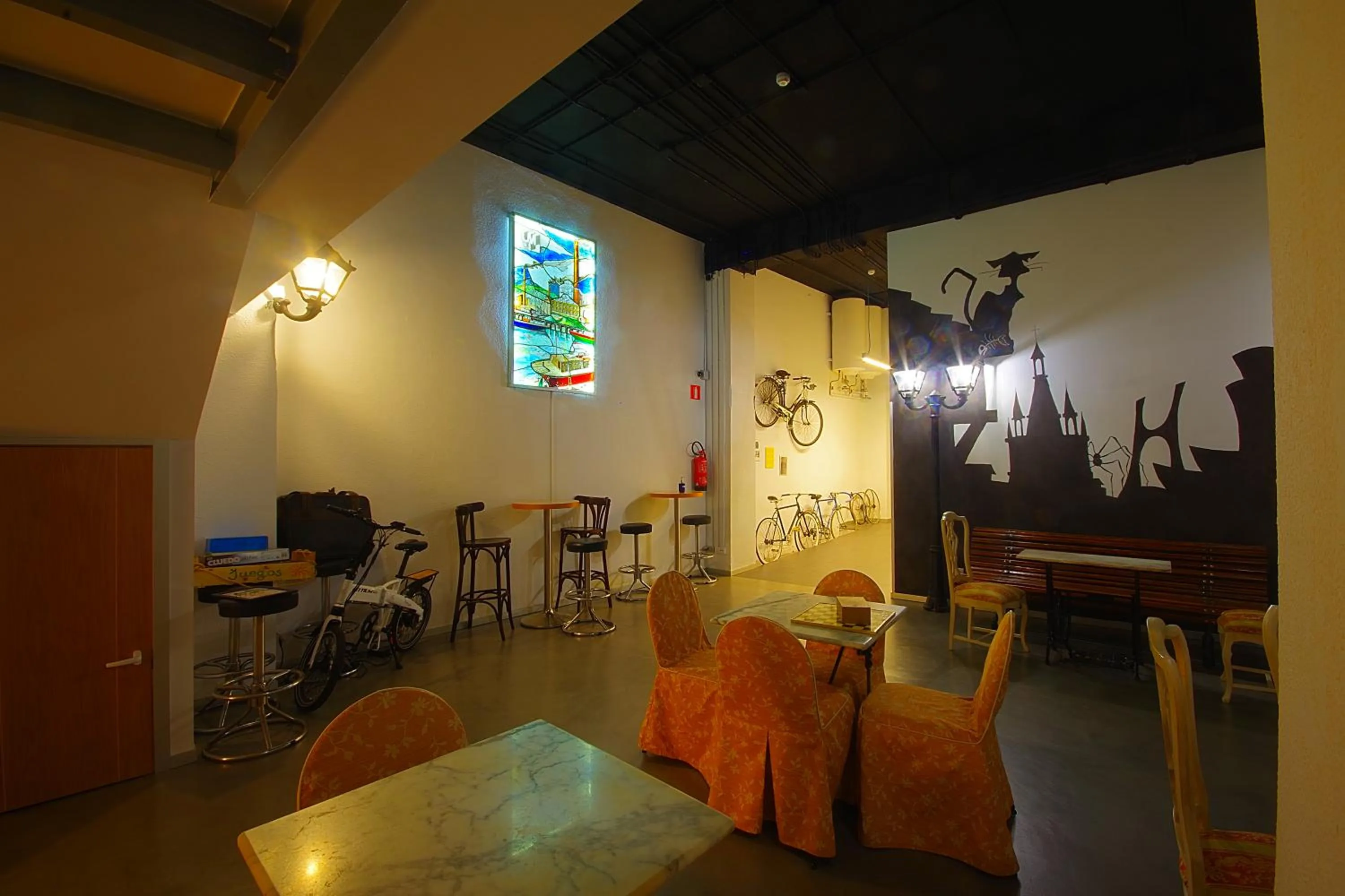 Living room in All Iron Hostel