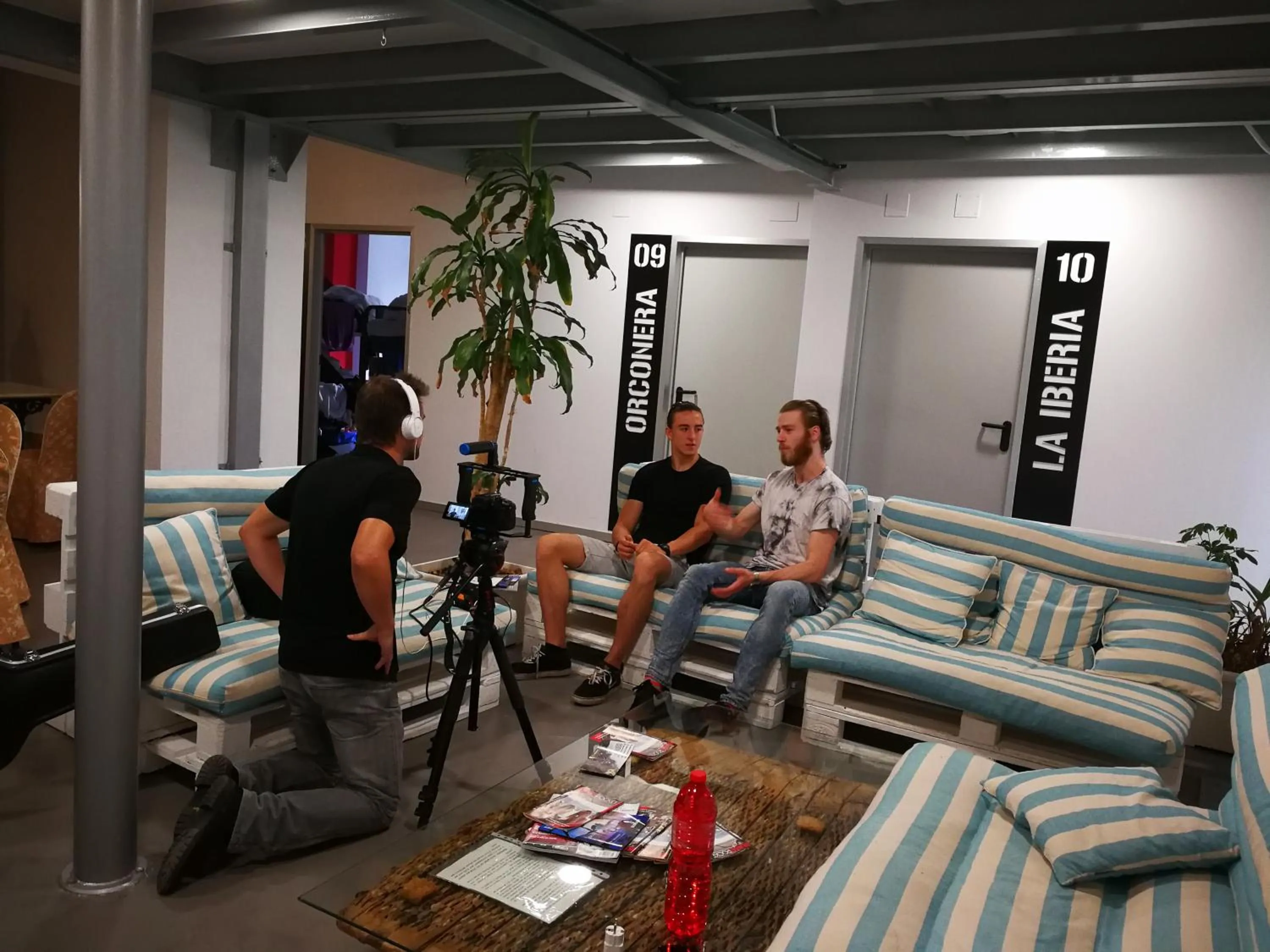 Communal lounge/ TV room in All Iron Hostel