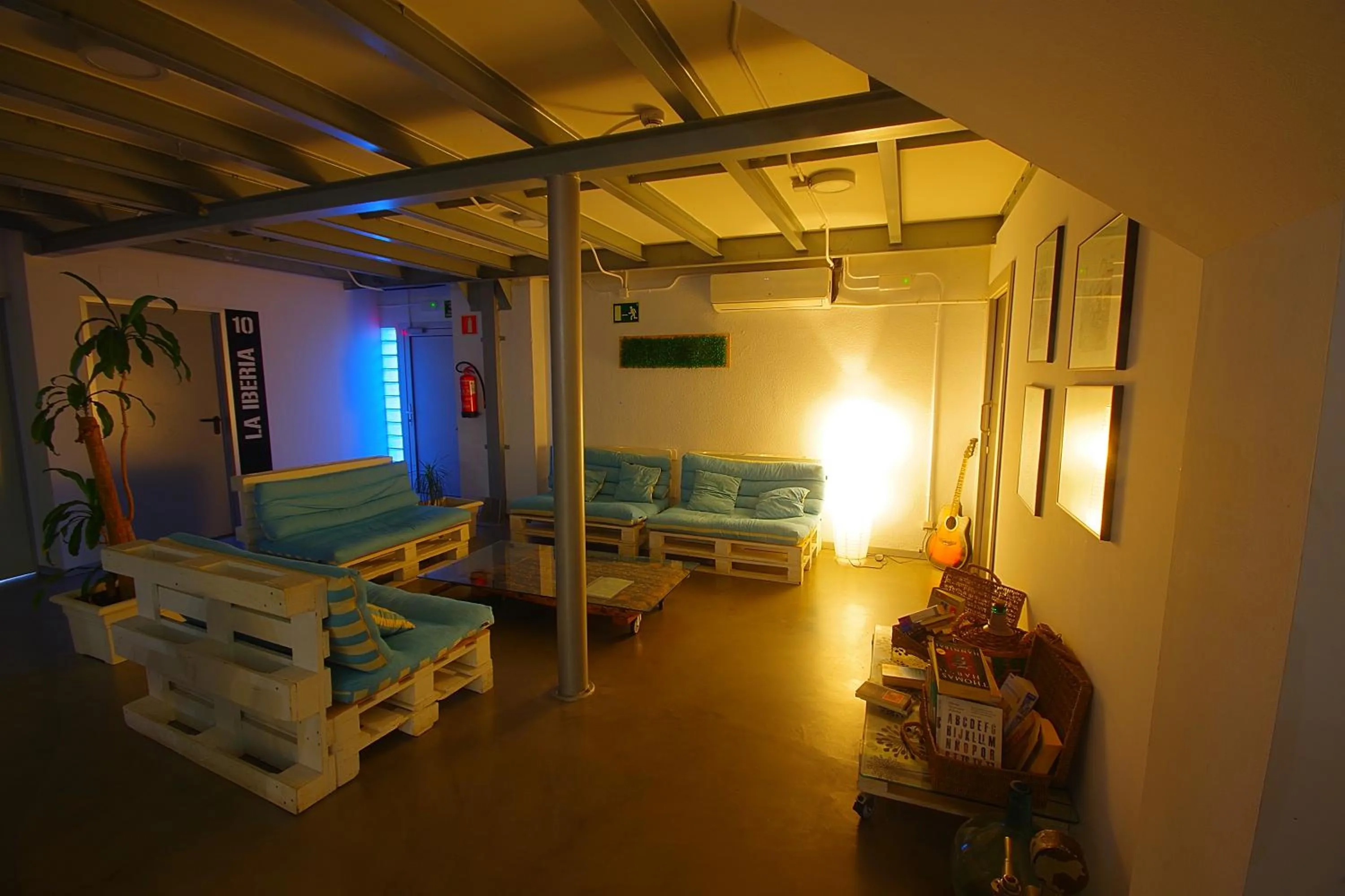 Living room in All Iron Hostel