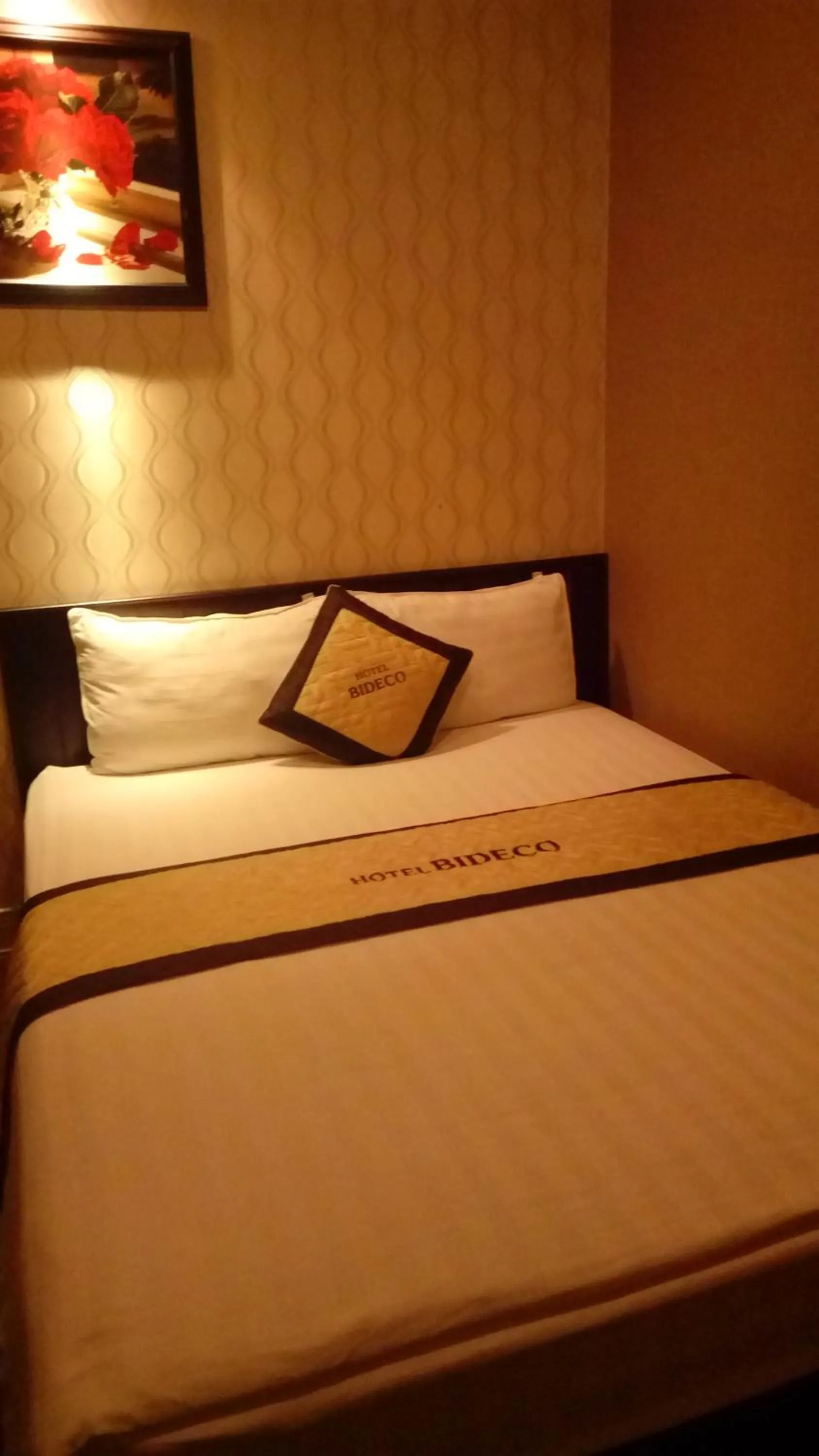 Decorative detail, Bed in Bideco Hotel