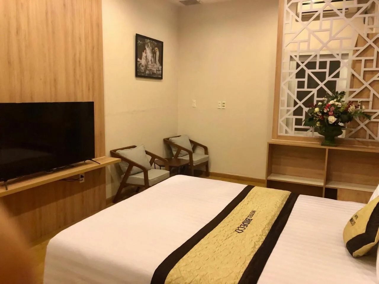 Bed in Bideco Hotel
