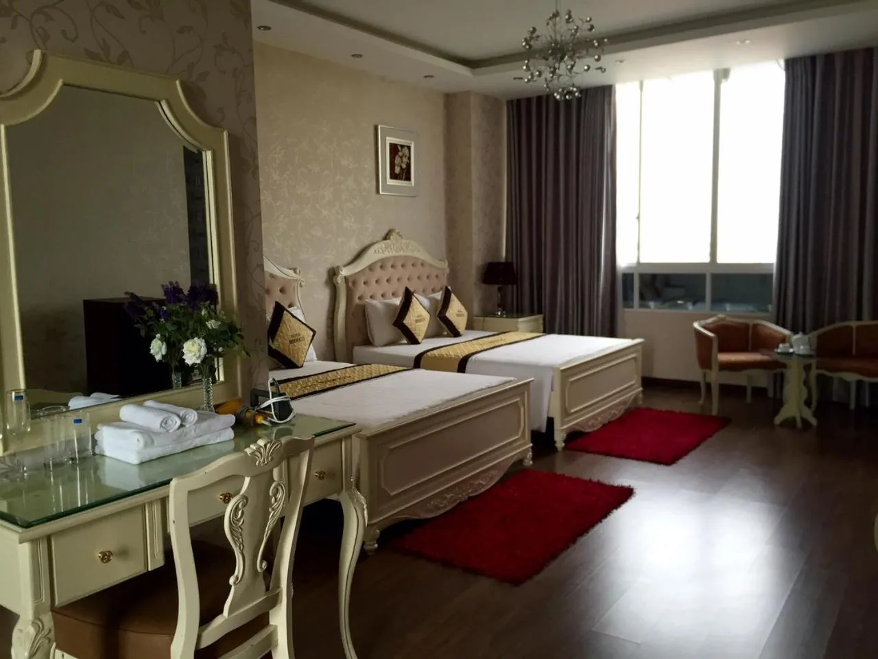 Photo of the whole room, Bed in Bideco Hotel