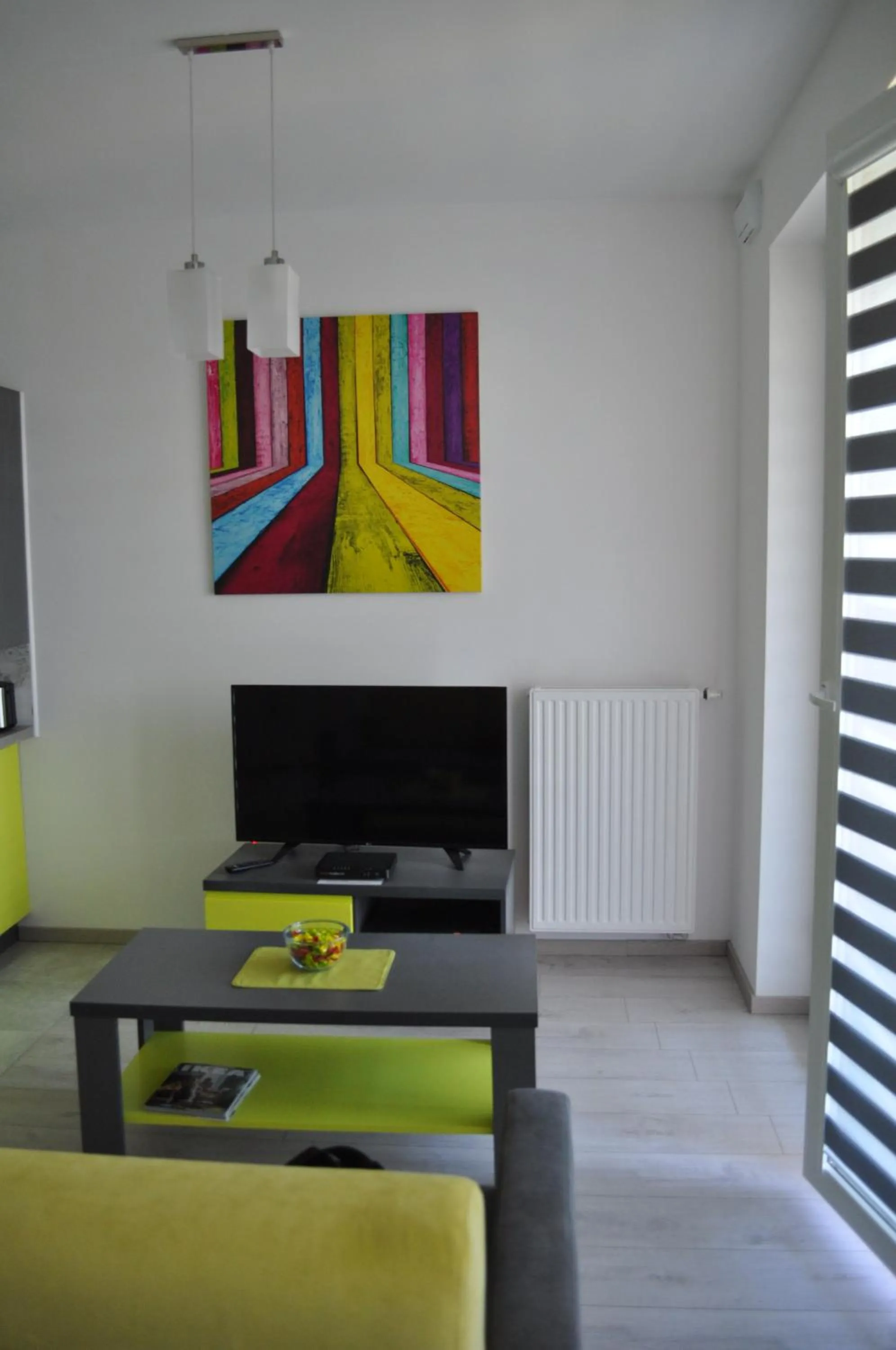 Living room in Pop Art Apartments