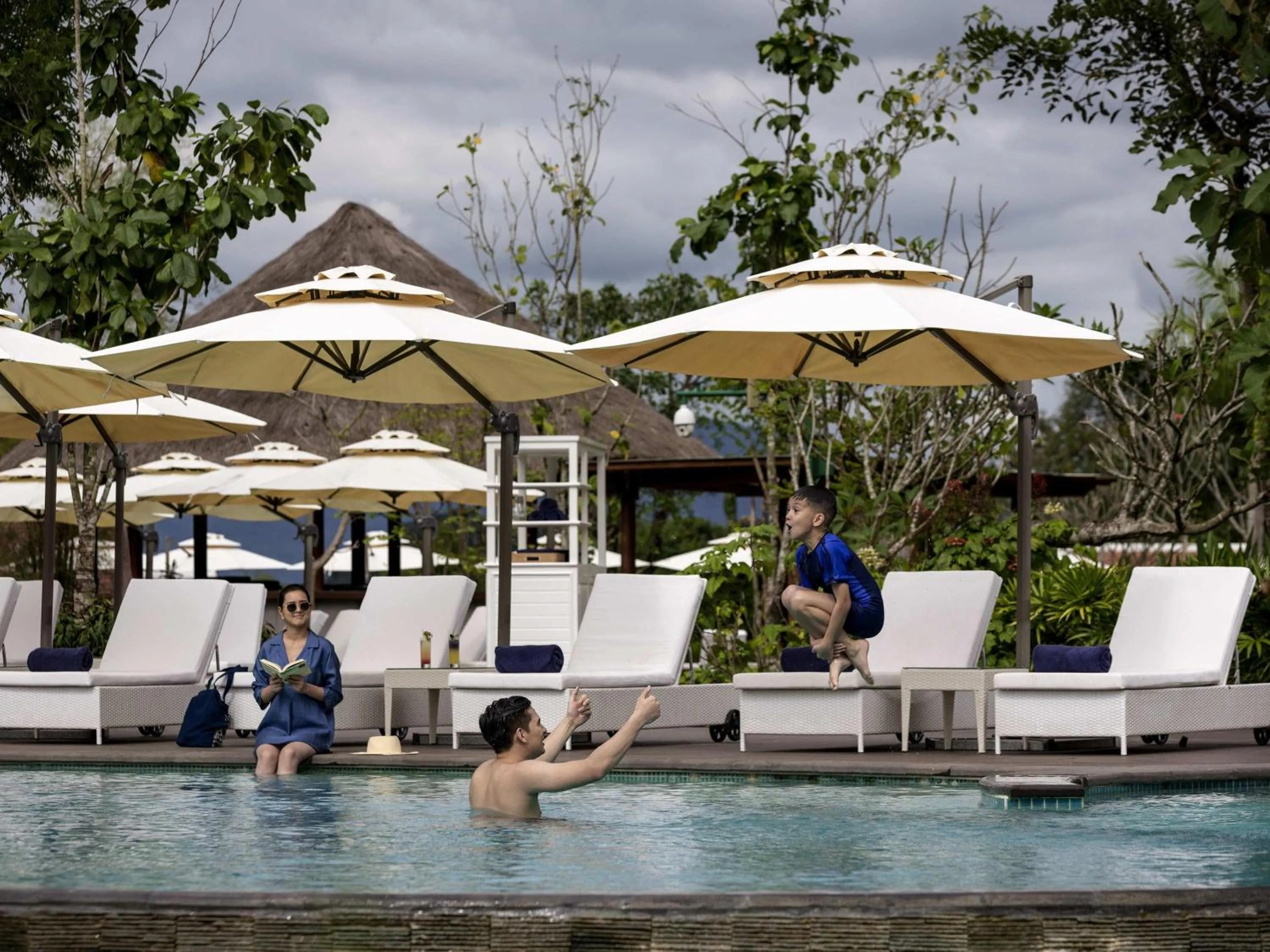 Pool view in Pullman Luang Prabang