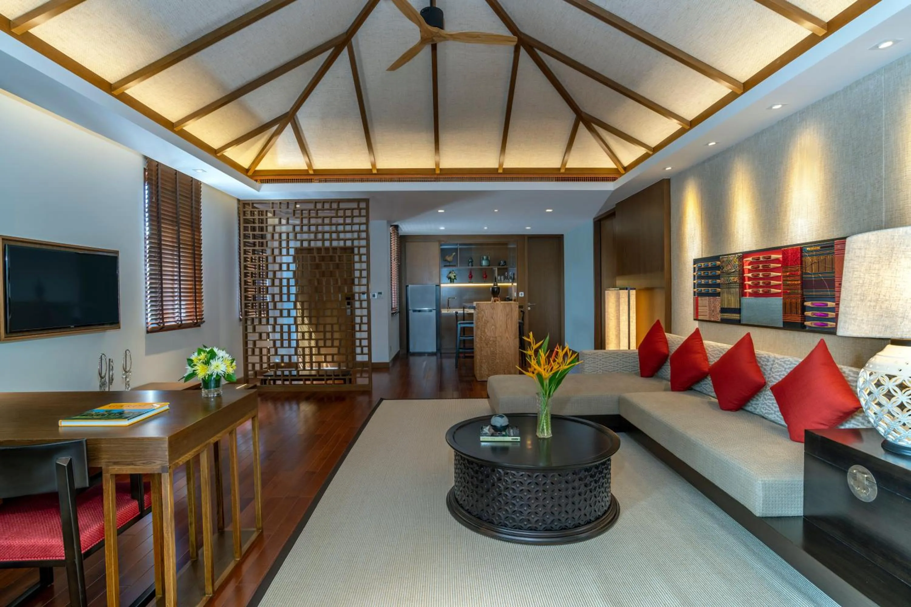 Living room in Pullman Luang Prabang