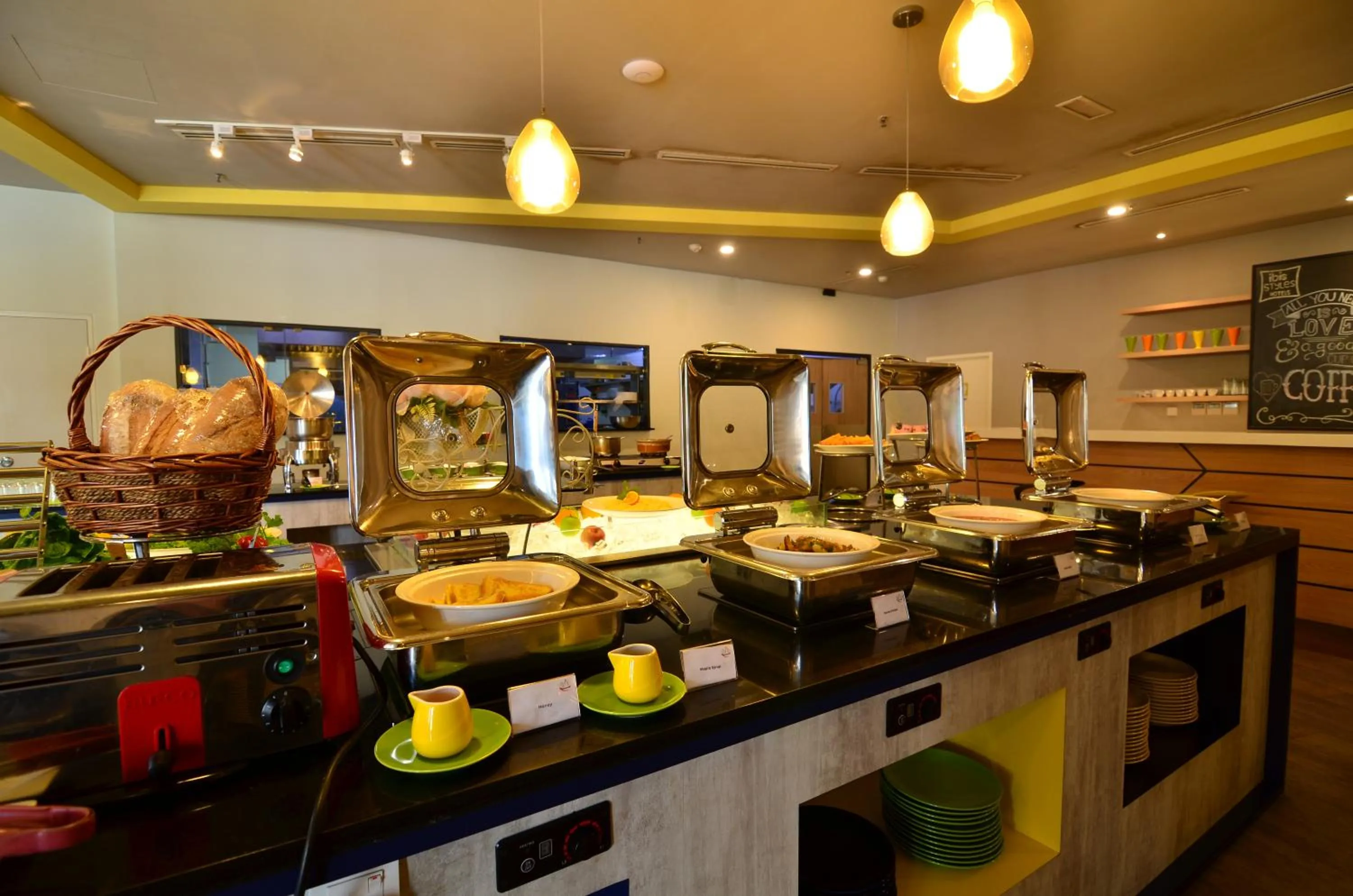 Buffet breakfast in ibis Styles Kuala Lumpur Sri Damansara