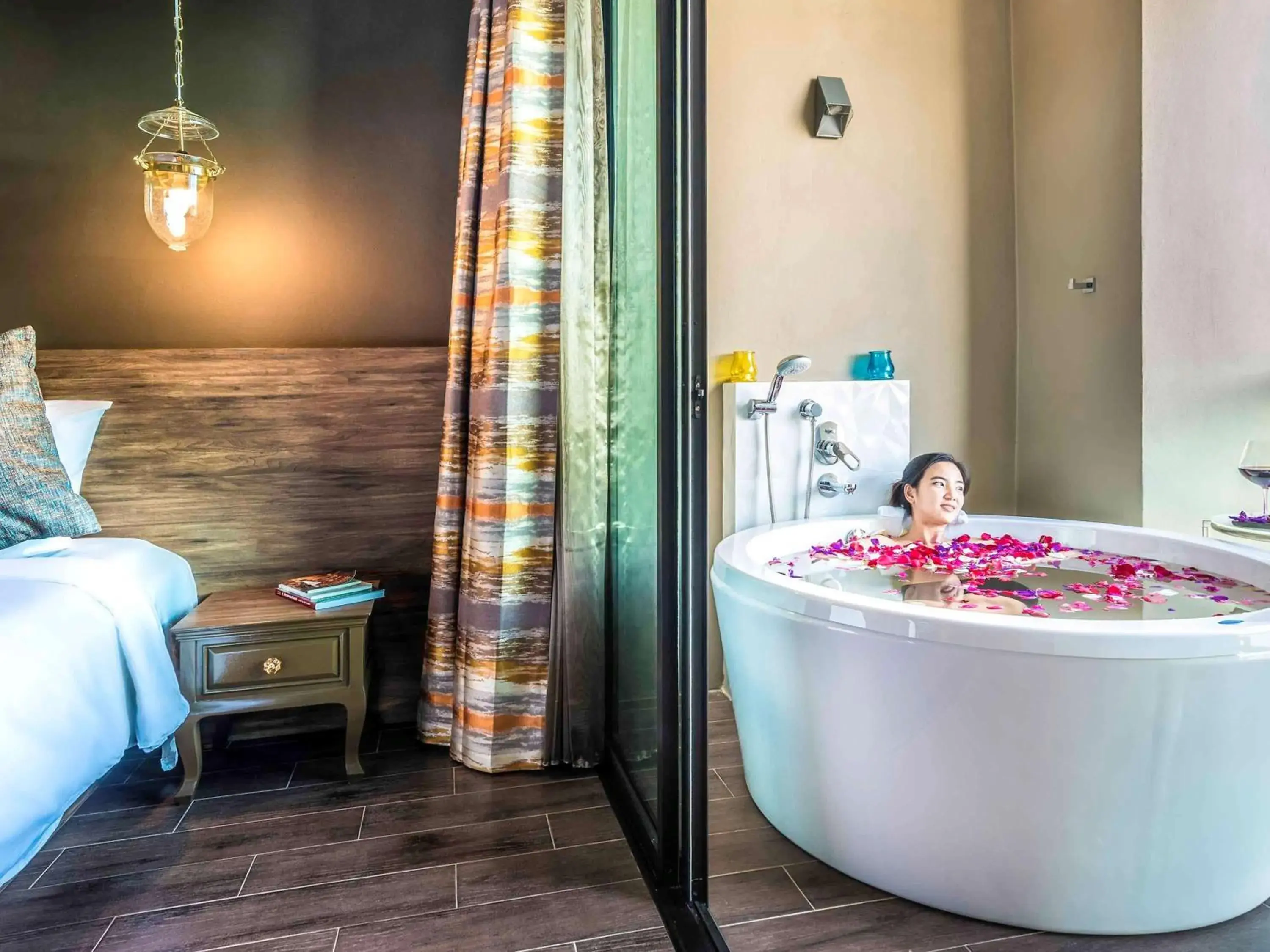 Photo of the whole room, Bed in Chiangkhong Teak Garden Riverfront Onsen Hotel- SHA Extra Plus Photo of the whole room, Bed in Chiangkhong Teak Garden Riverfront Onsen Hotel- SHA Extra Plus