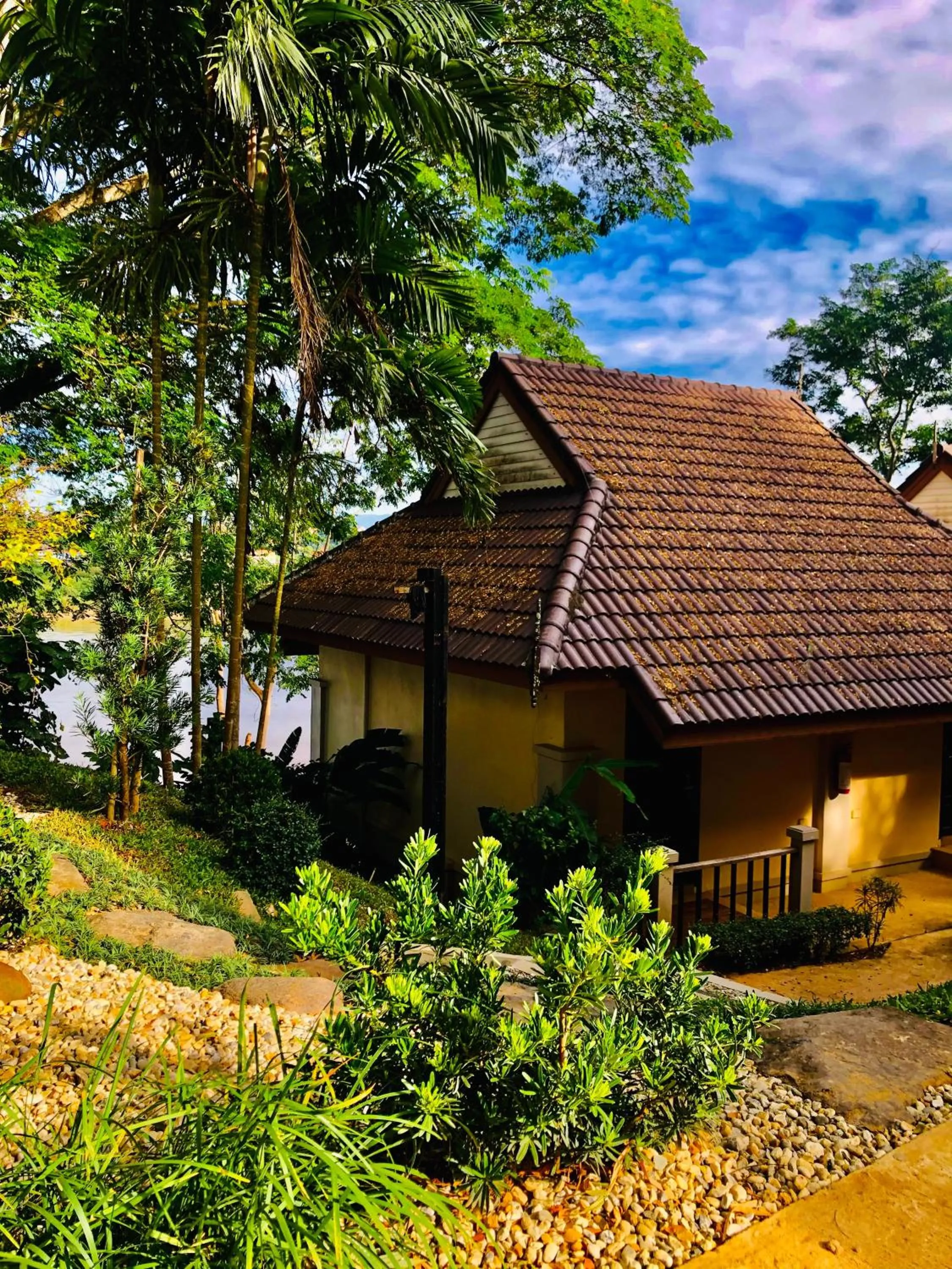 Garden view in Chiangkhong Teak Garden Riverfront Onsen Hotel- SHA Extra Plus