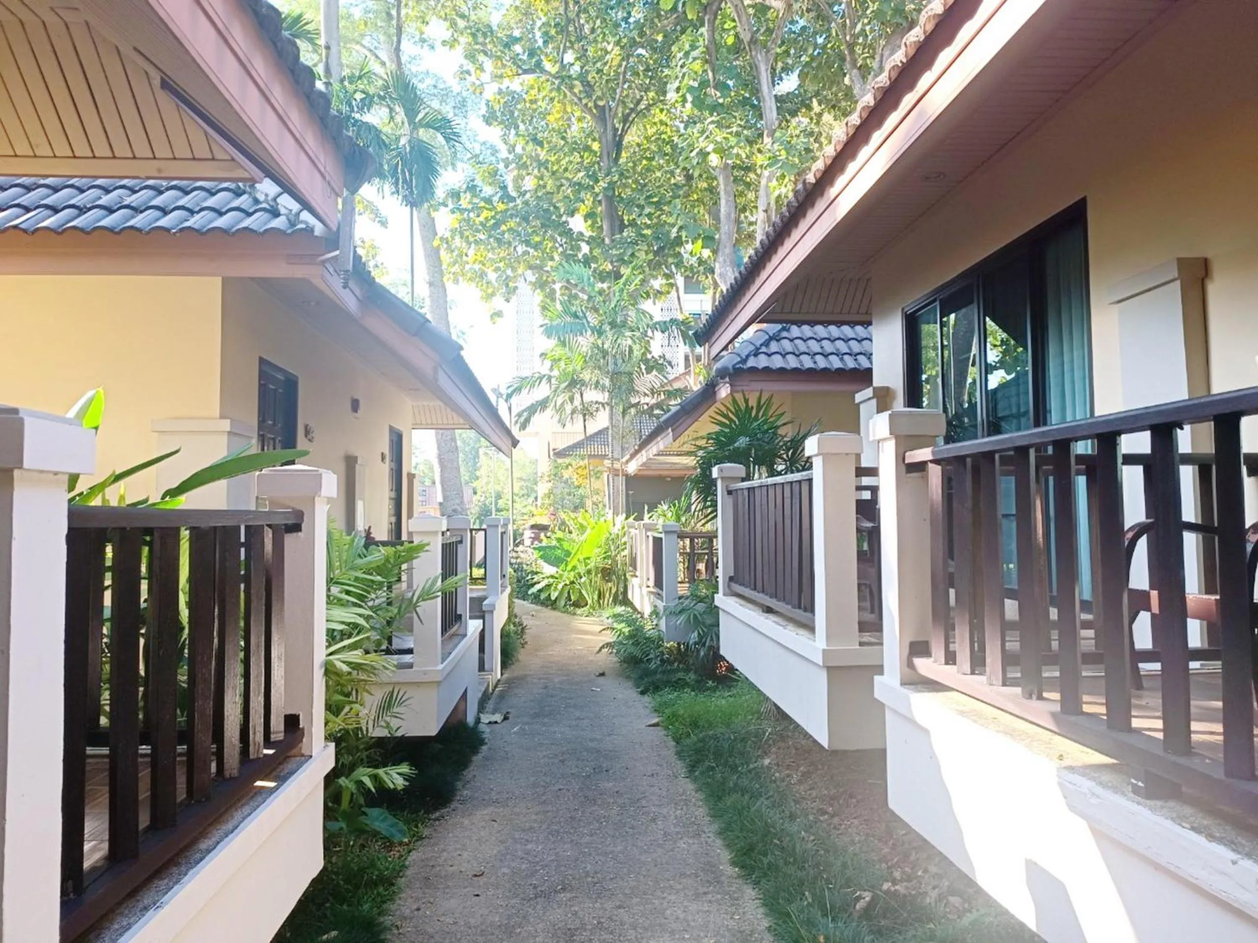 Balcony/Terrace in Chiangkhong Teak Garden Riverfront Onsen Hotel- SHA Extra Plus