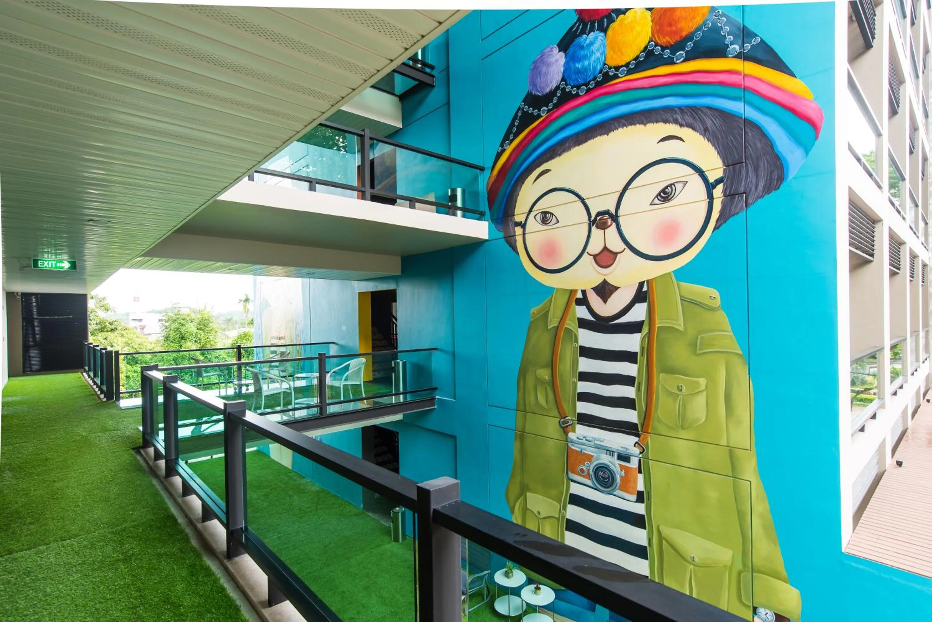 Decorative detail in Chiangkhong Teak Garden Riverfront Onsen Hotel- SHA Extra Plus