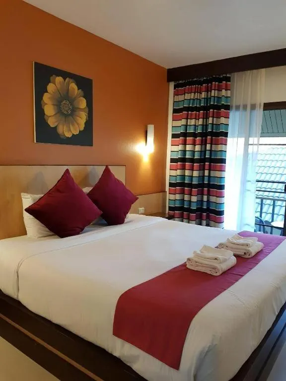 Bedroom, Bed in Chiangkhong Teak Garden Riverfront Onsen Hotel- SHA Extra Plus