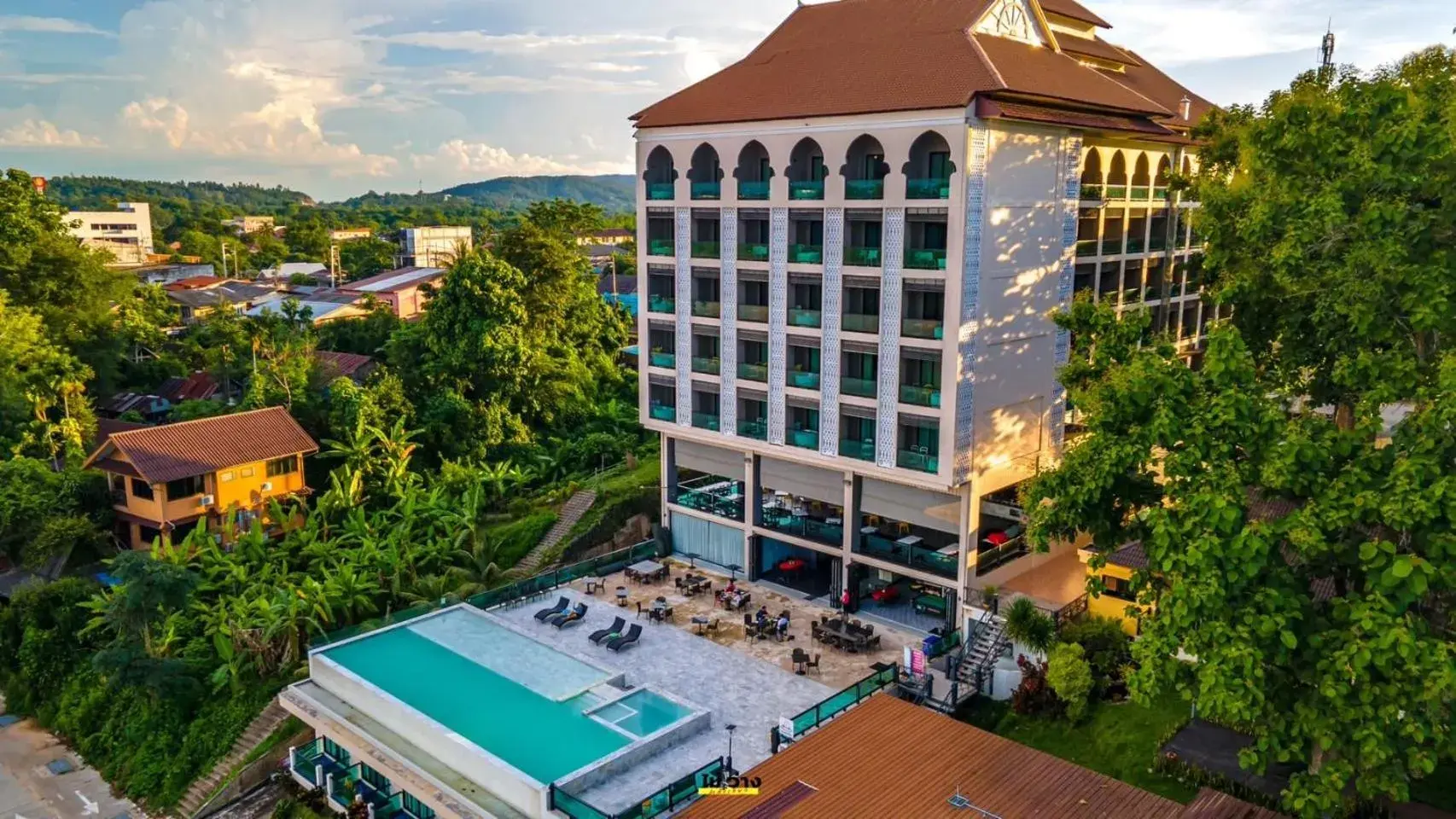 Property building in Chiangkhong Teak Garden Riverfront Onsen Hotel- SHA Extra Plus Property building in Chiangkhong Teak Garden Riverfront Onsen Hotel- SHA Extra Plus