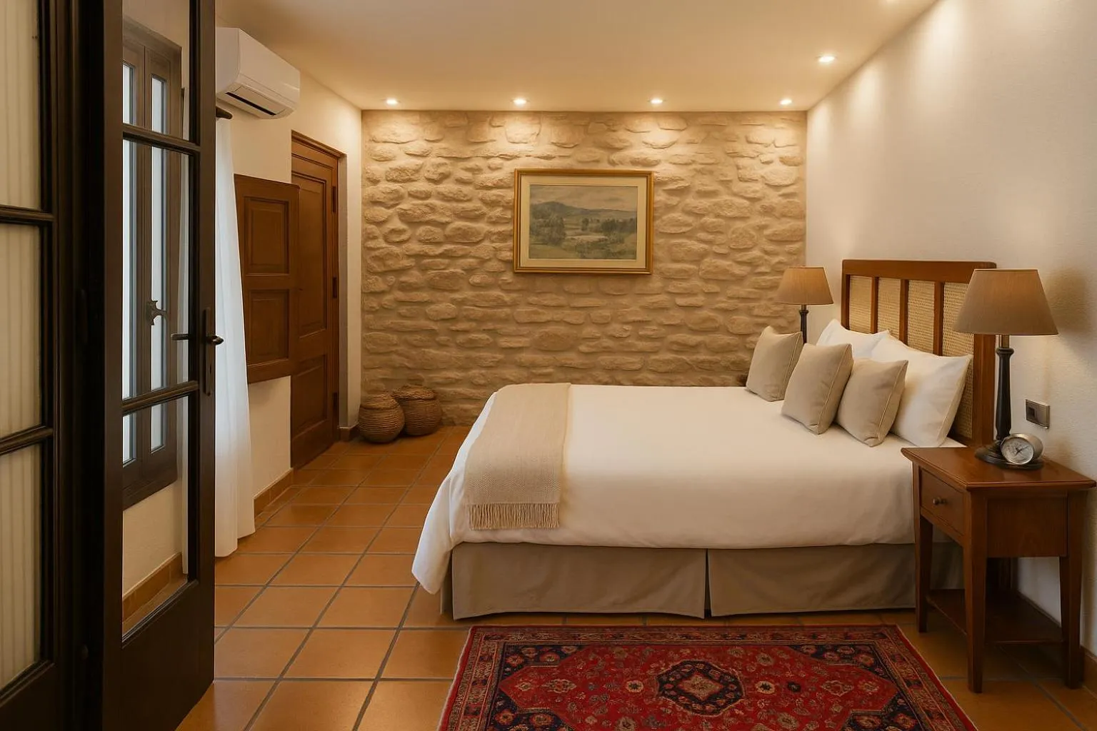 Photo of the whole room, Bed in Posada Mayor de Migueloa