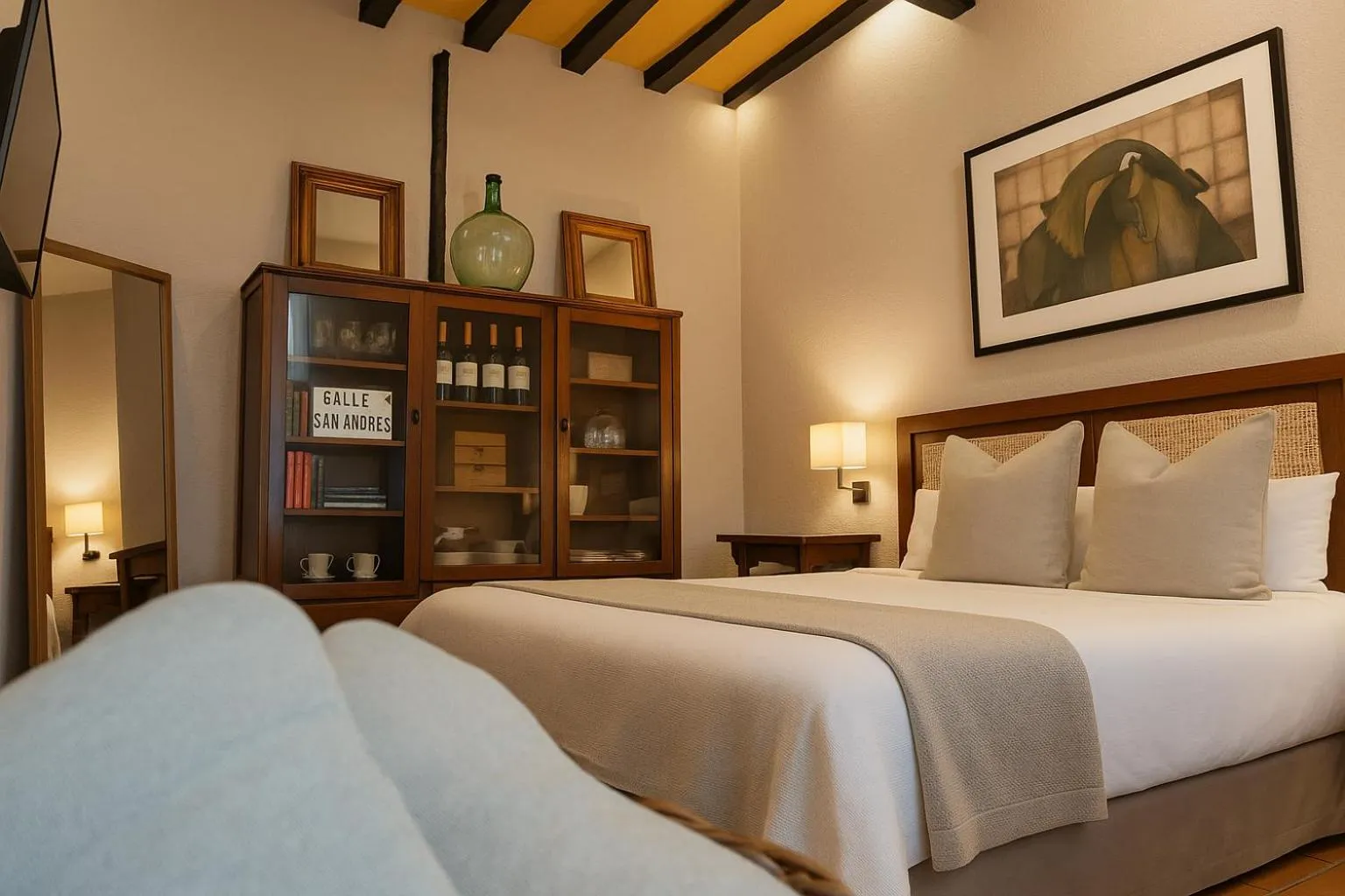 Photo of the whole room, Bed in Posada Mayor de Migueloa