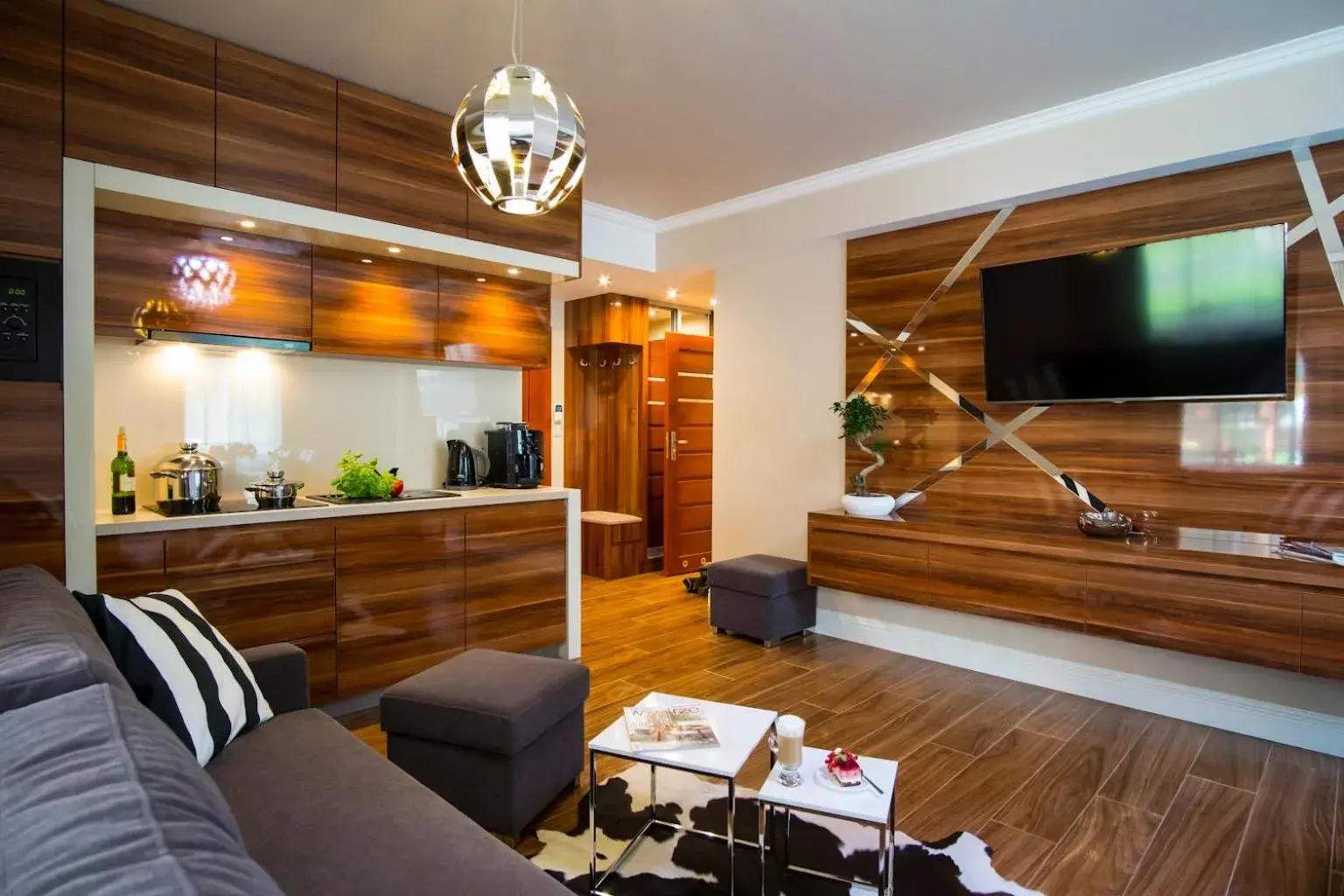 Two-Bedroom Apartment in Apart-Center Zakopiańskie Tarasy SPA Two-Bedroom Apartment in Apart-Center Zakopiańskie Tarasy SPA