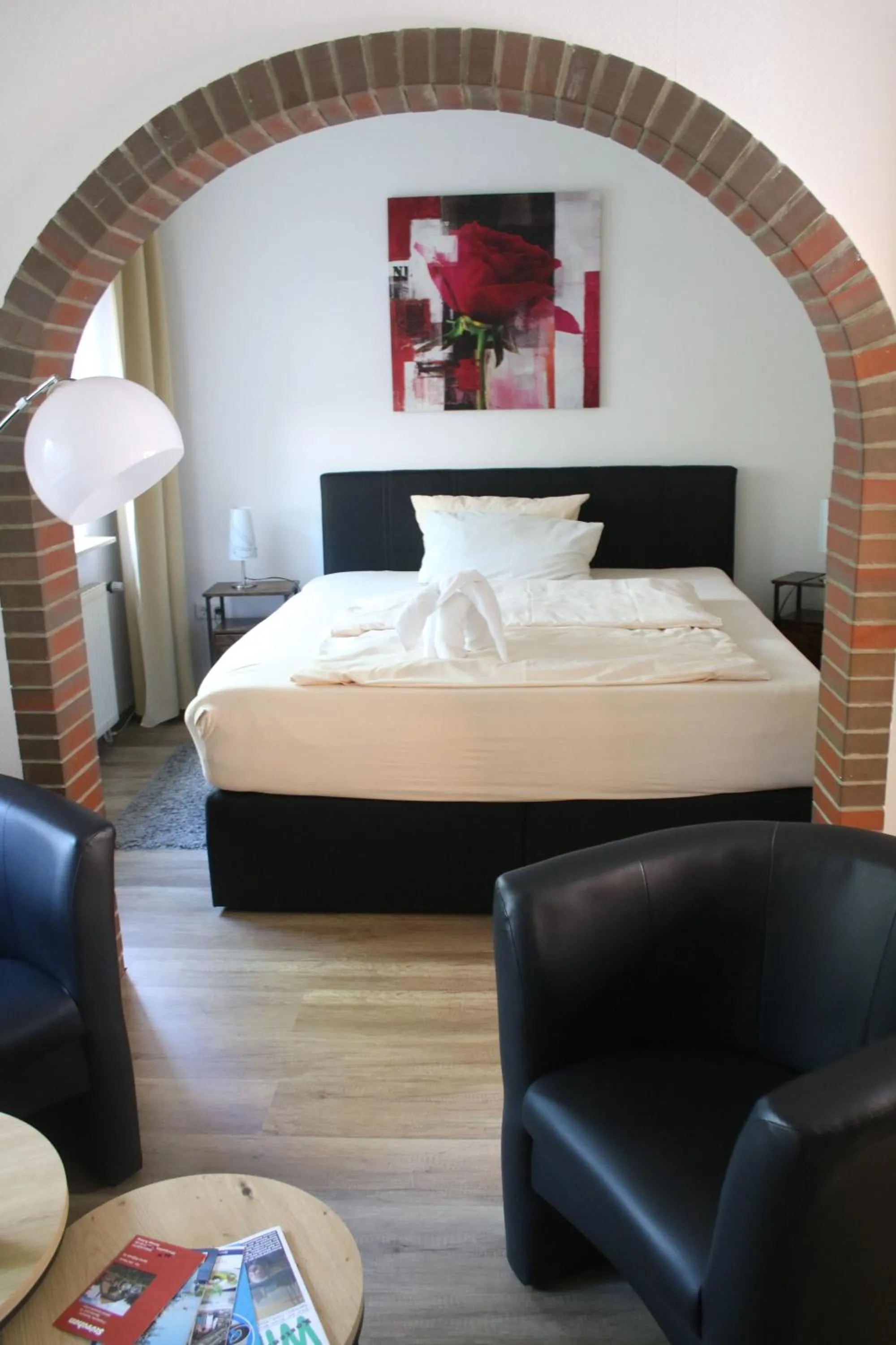 Bed in Hotel Garni Kröger