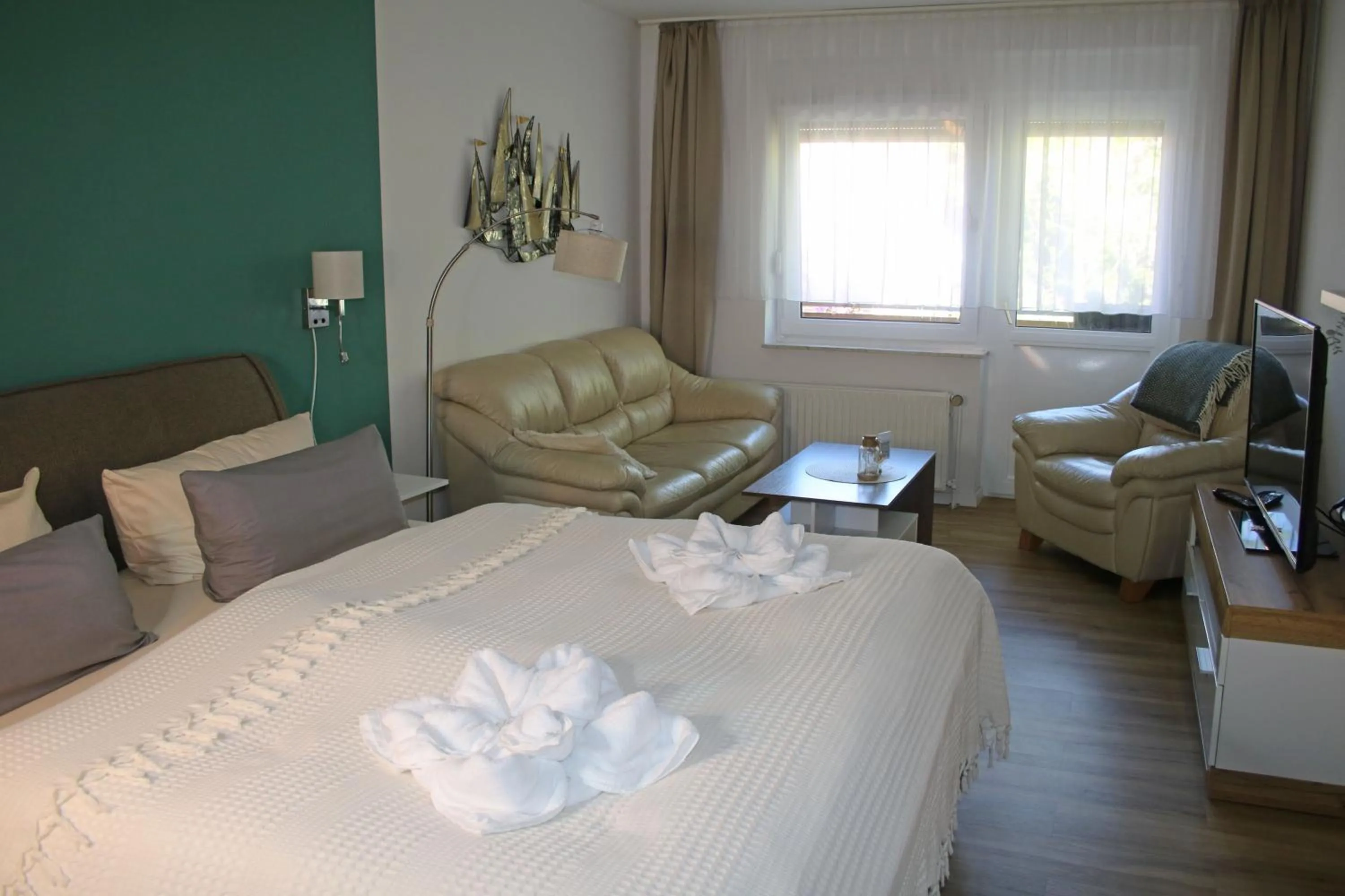 Bed in Hotel Garni Kröger