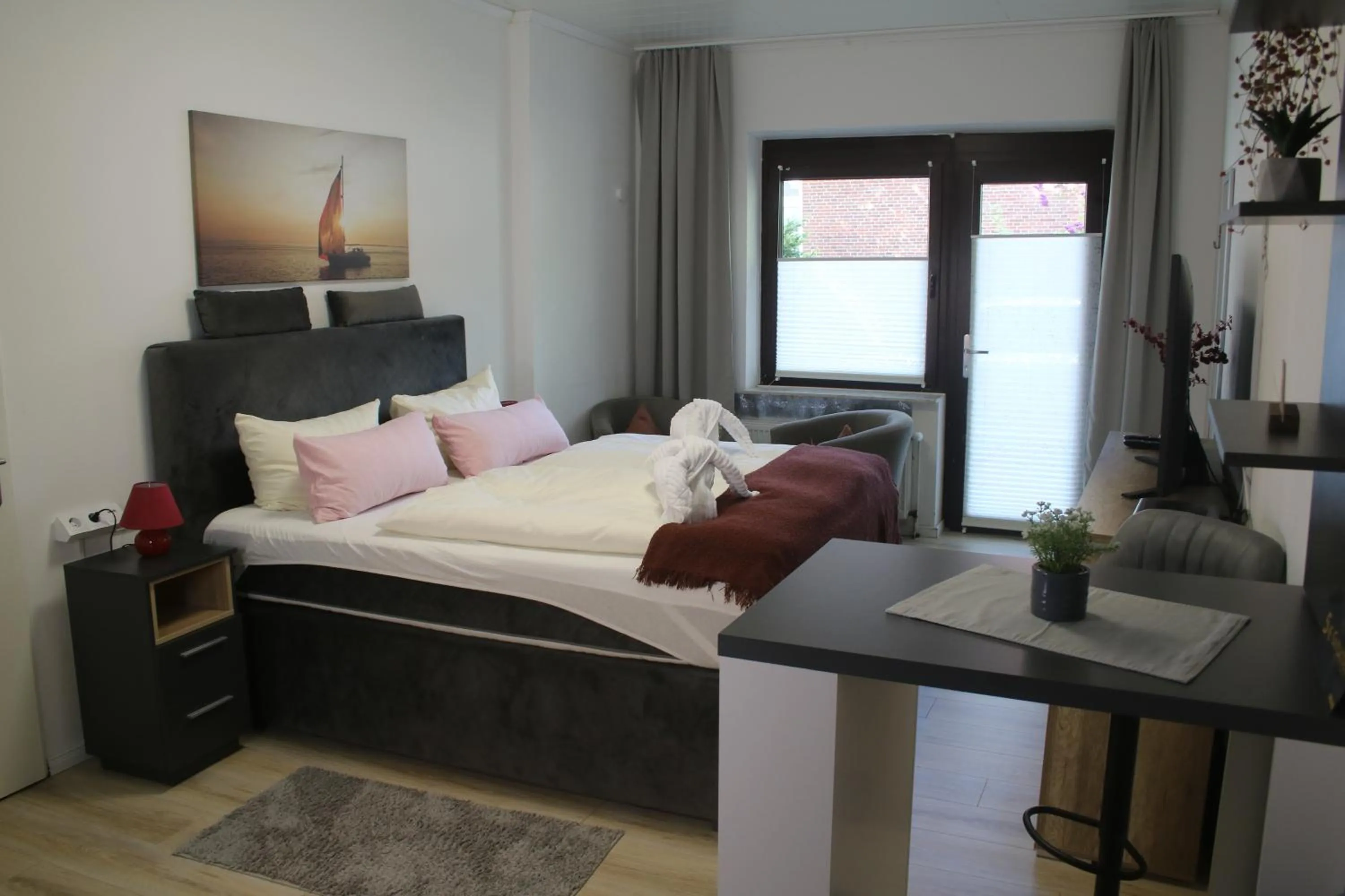 Bed in Hotel Garni Kröger