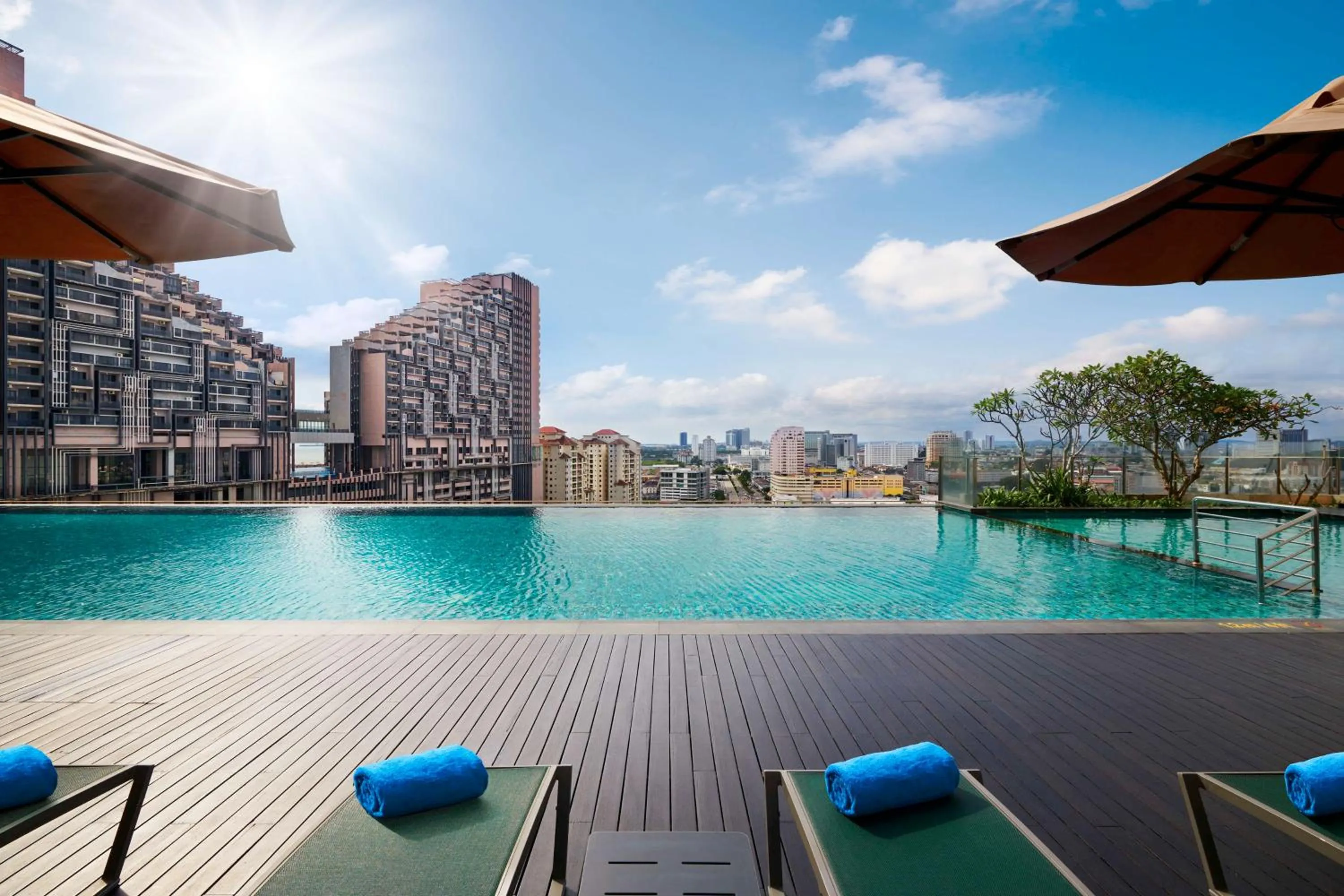 Pool view in DoubleTree by Hilton Melaka
