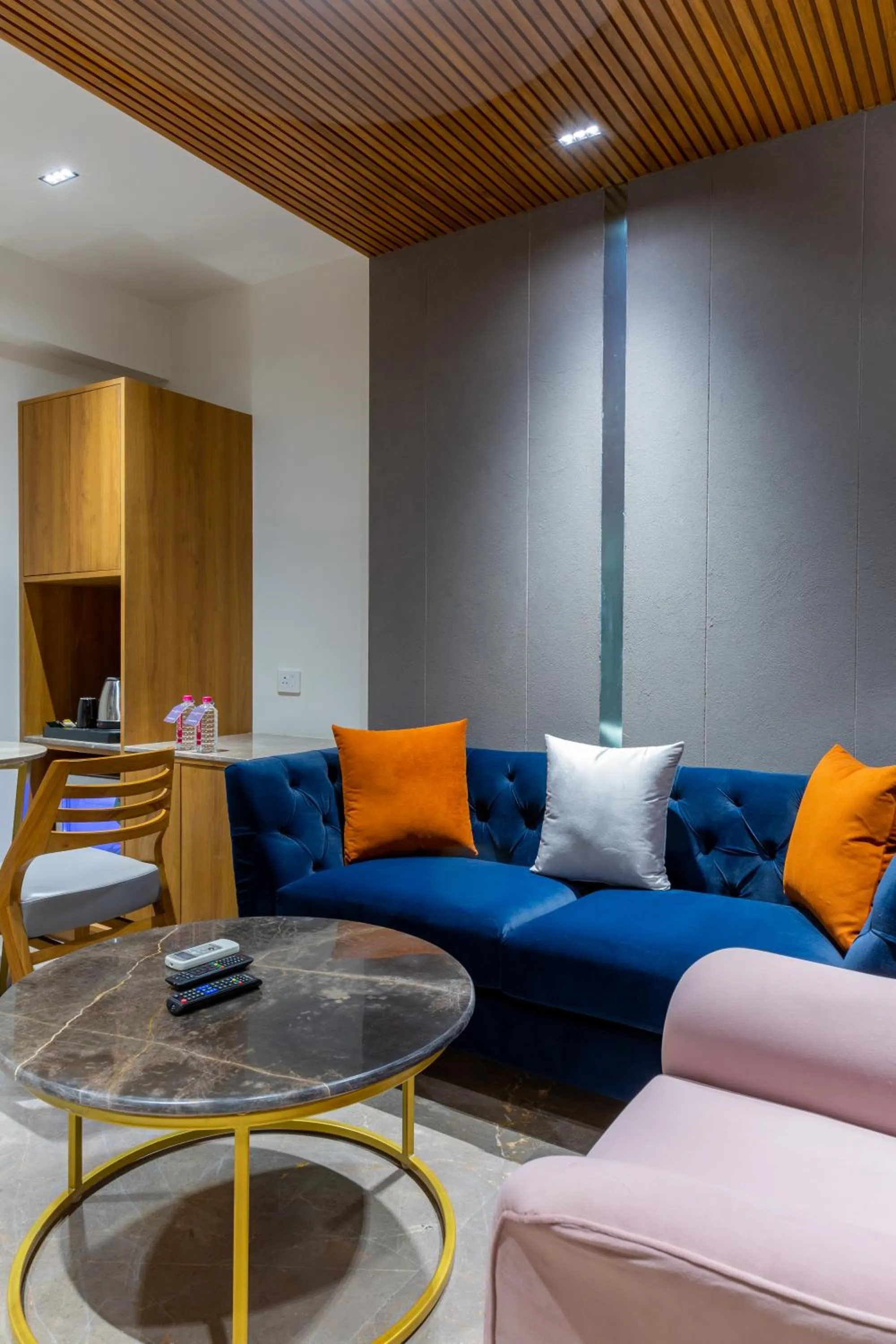 Seating area in Hotel Nalanda