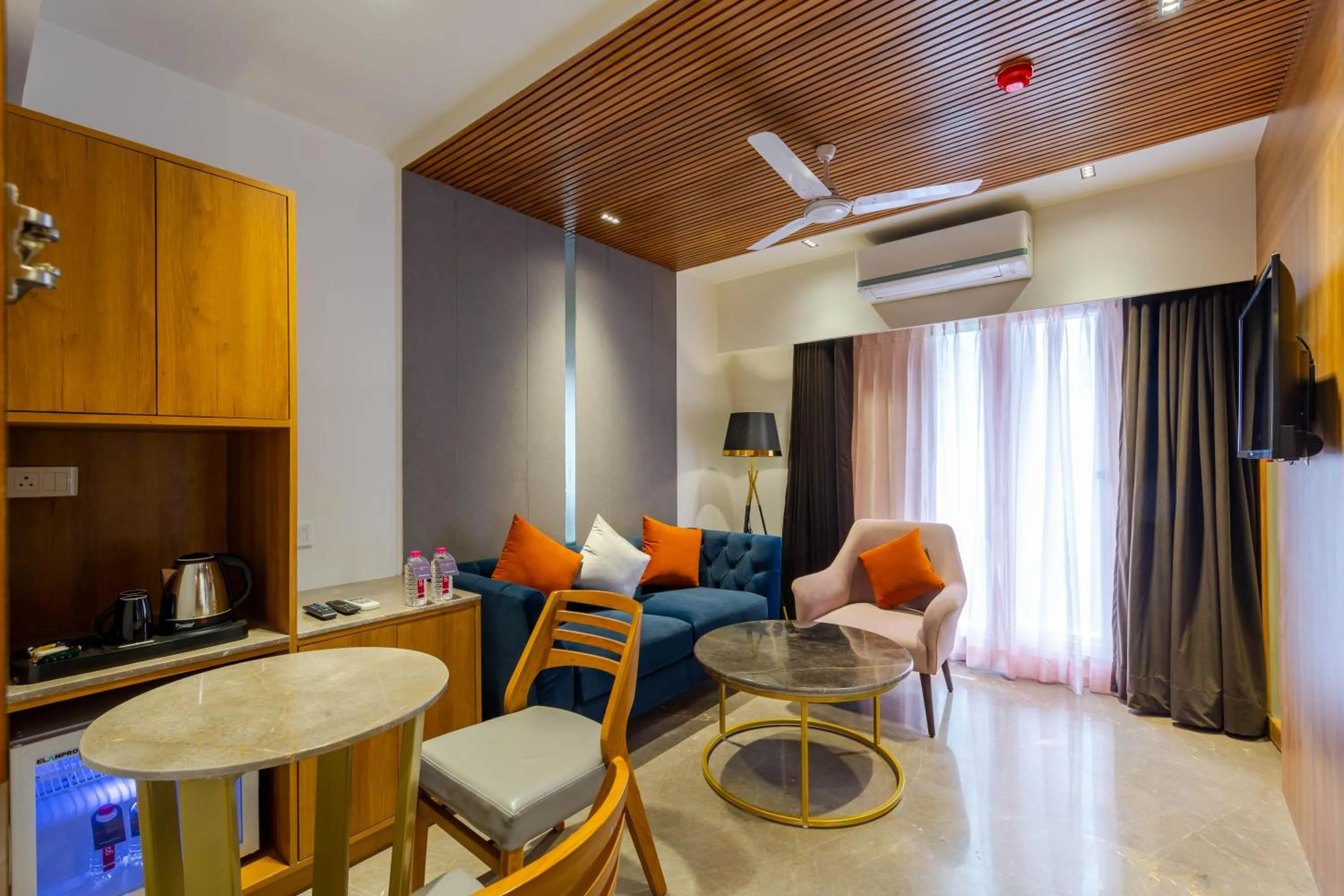 Seating area in Hotel Nalanda