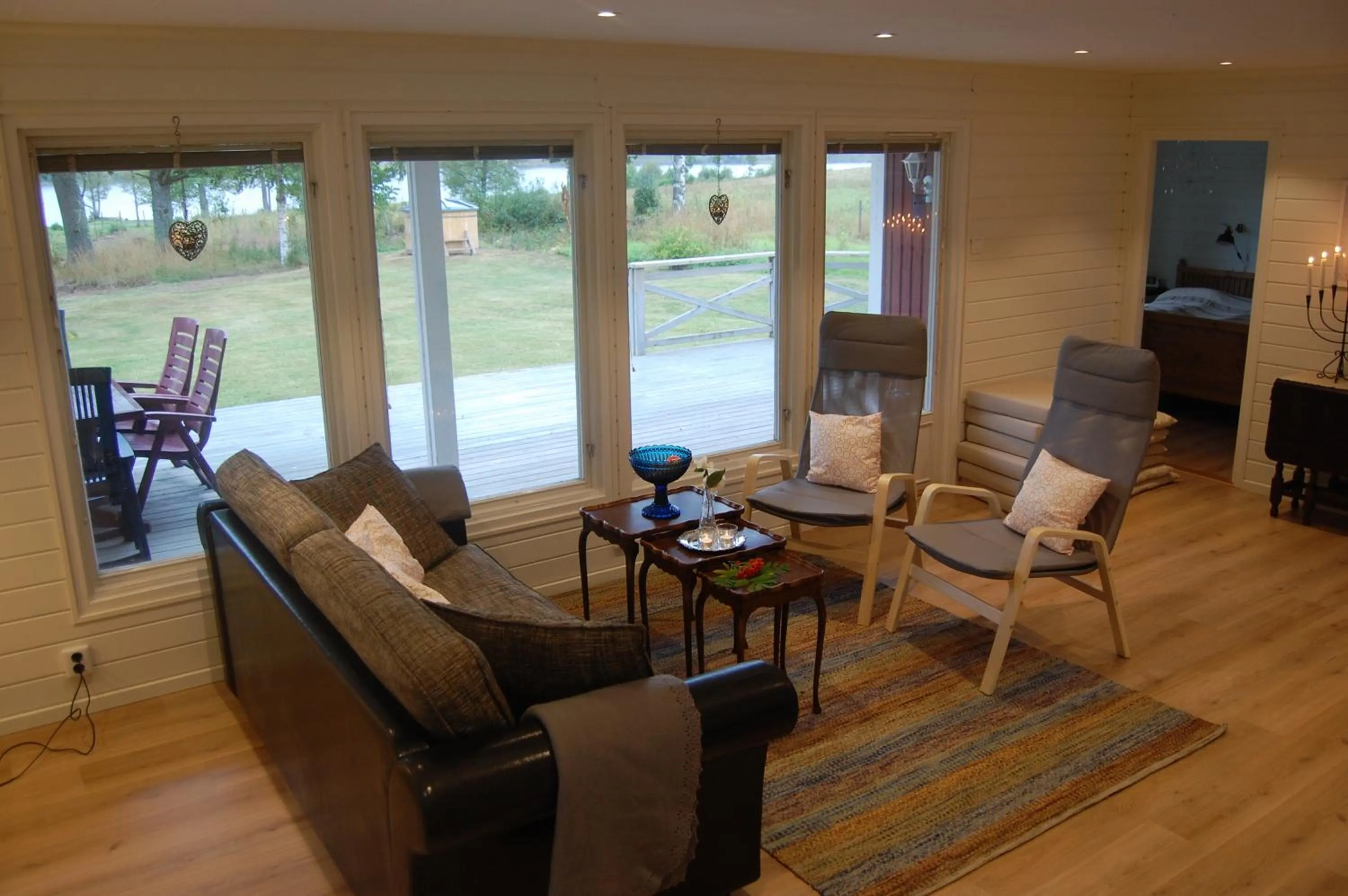 Communal lounge/ TV room in Holiday Home Sjöhagen