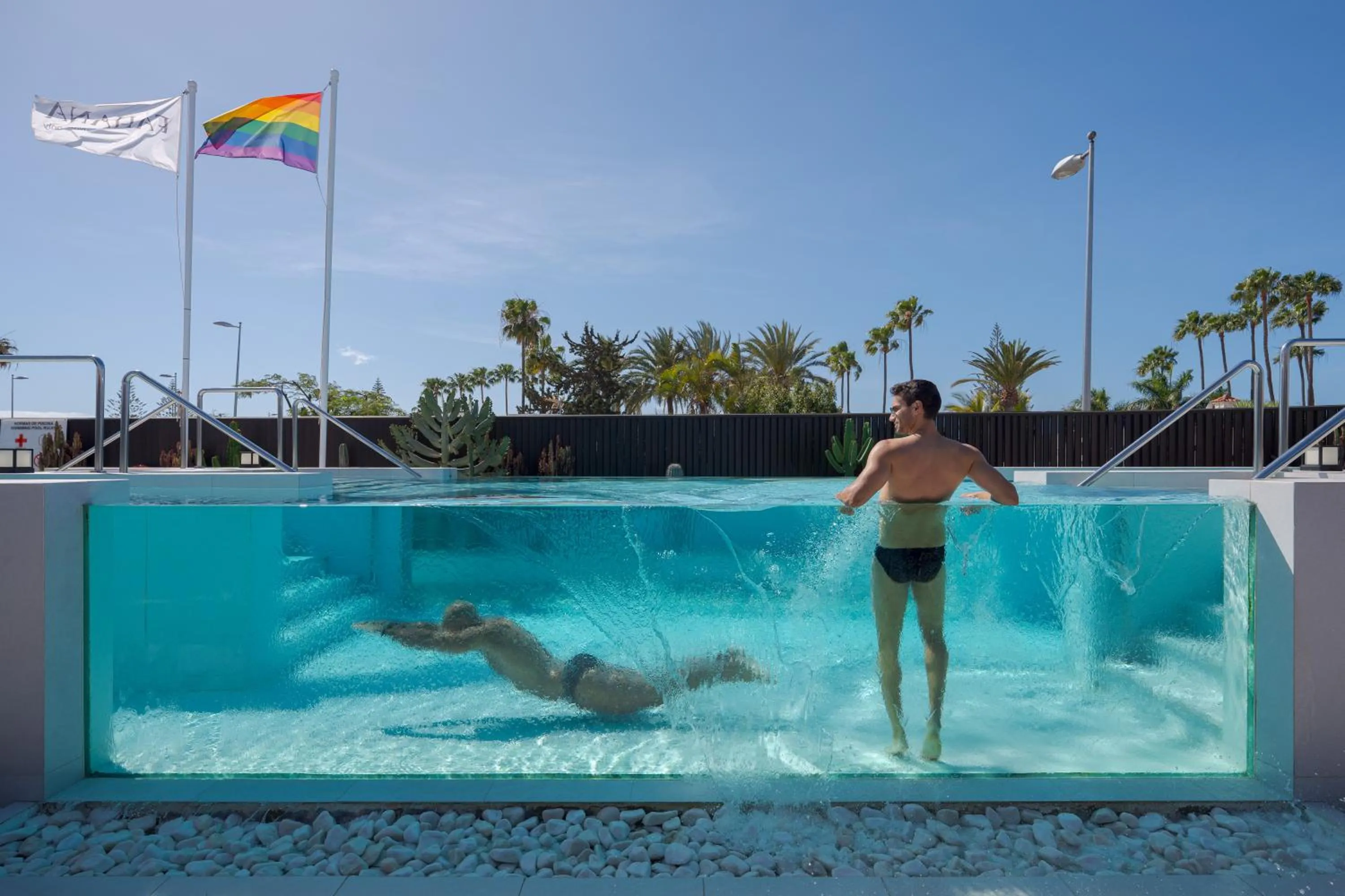 Pool view in Fahana Men Only