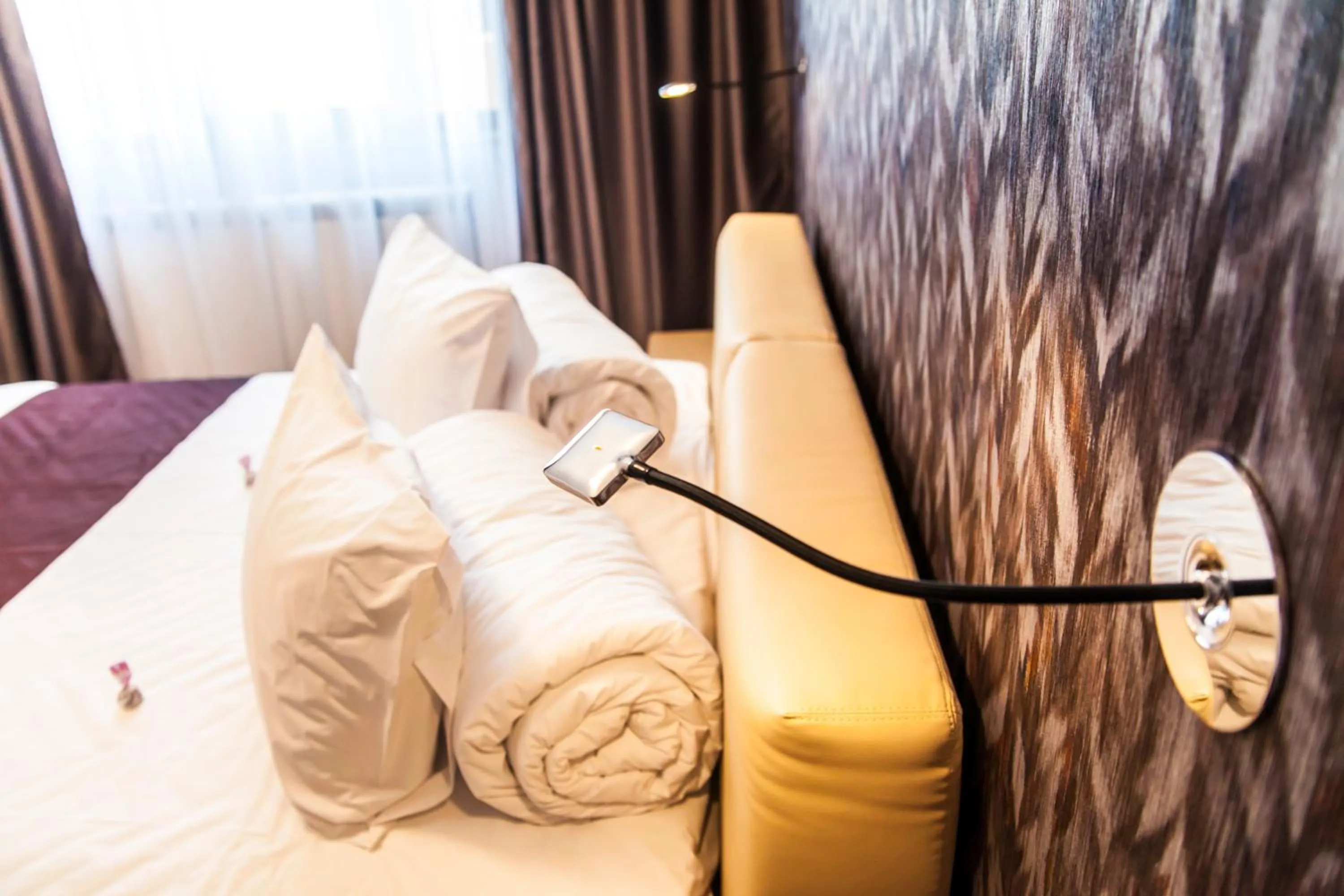 Decorative detail, Bed in Cluj Business Class