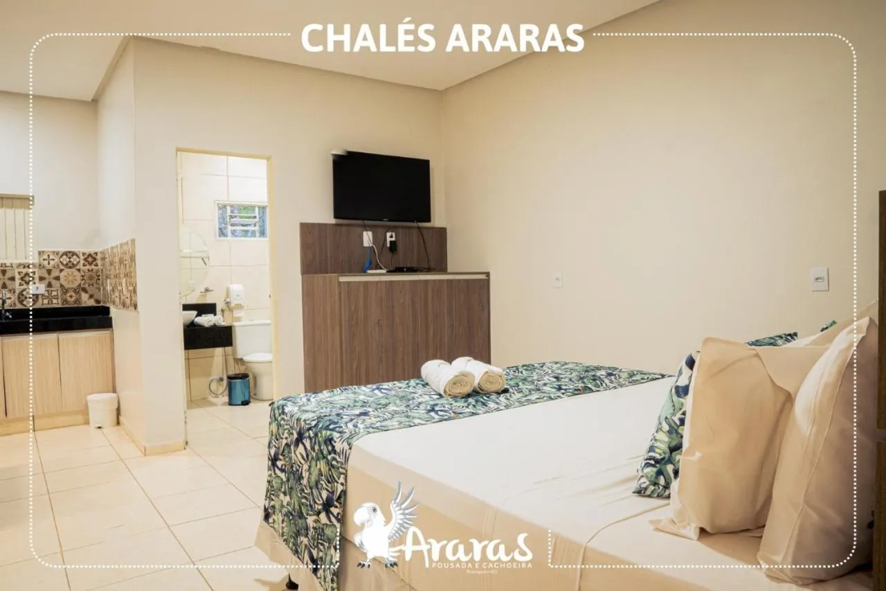 Bed in Pousada Renascer Park