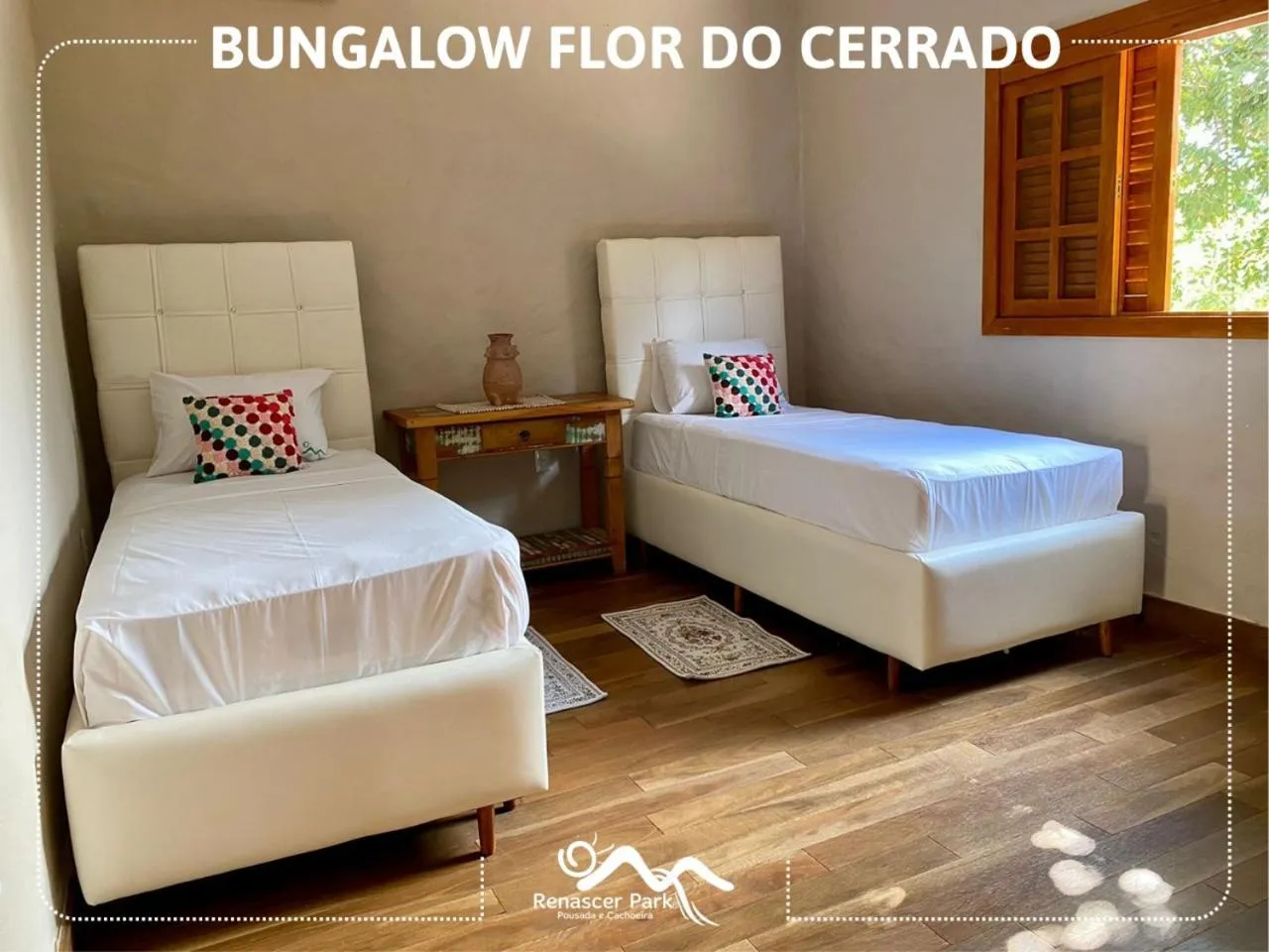 Bed in Pousada Renascer Park