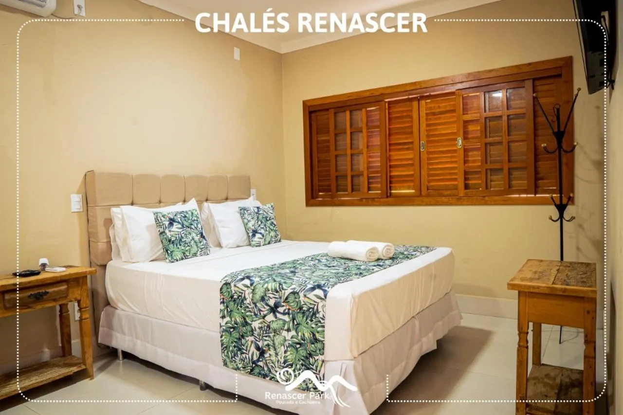 Bed in Pousada Renascer Park