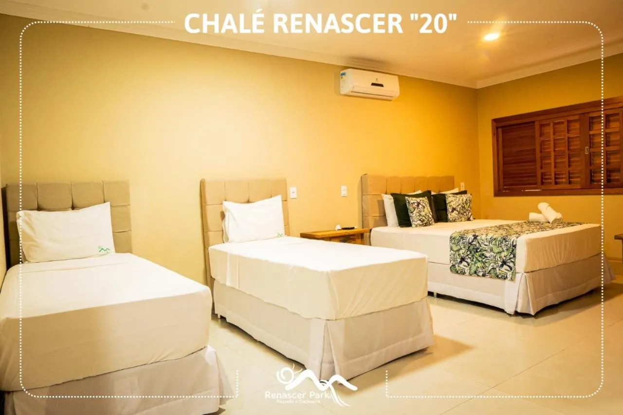 Bed in Pousada Renascer Park