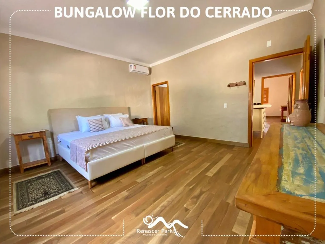 Bed in Pousada Renascer Park