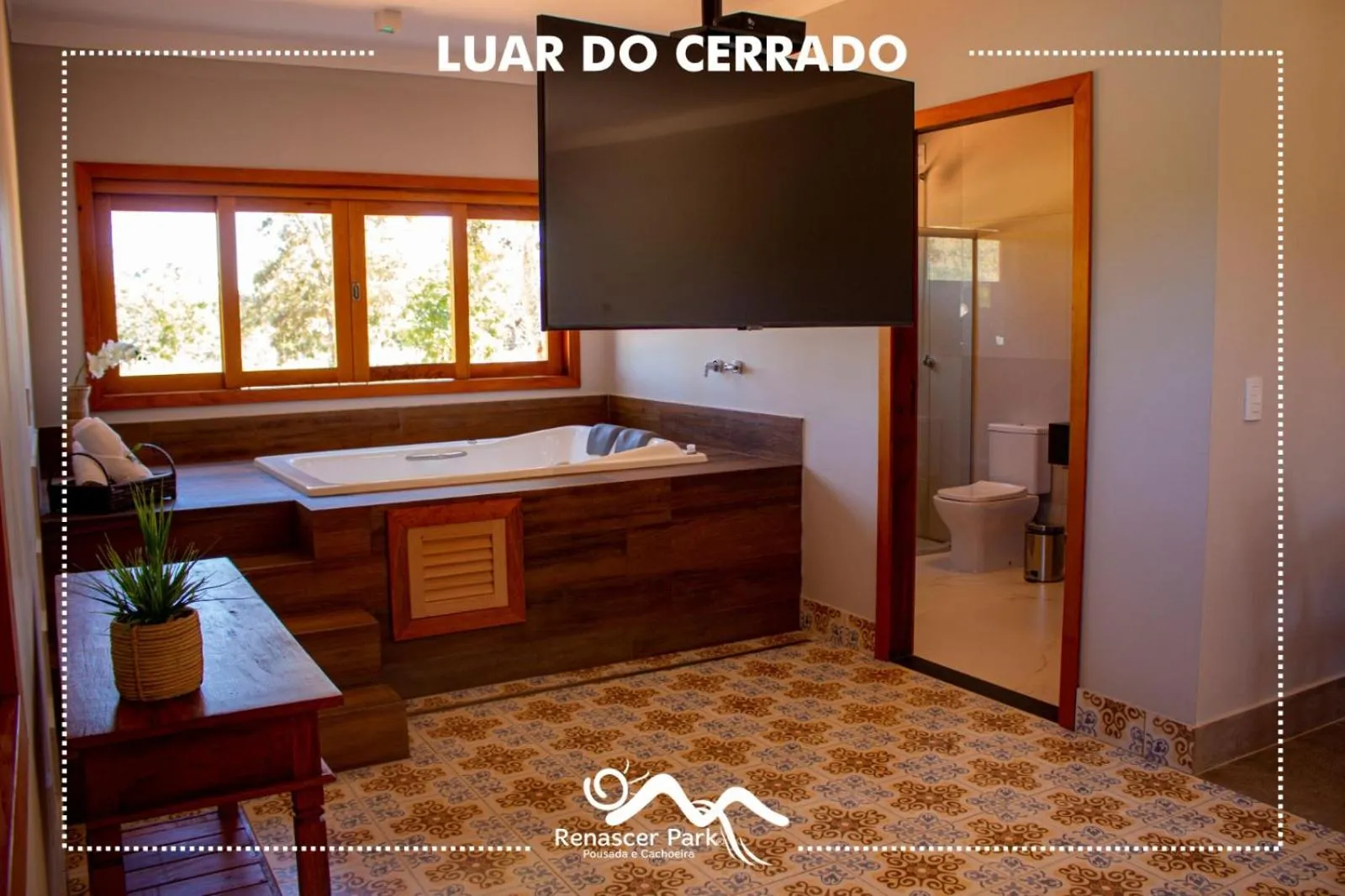 Bed in Pousada Renascer Park