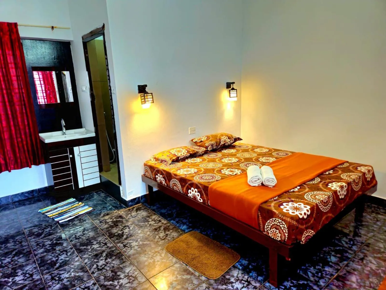 Bed in Orion Seaview Beach Hotel