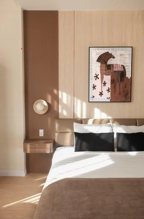 Bed in Ngoc Trai Vang Hotel