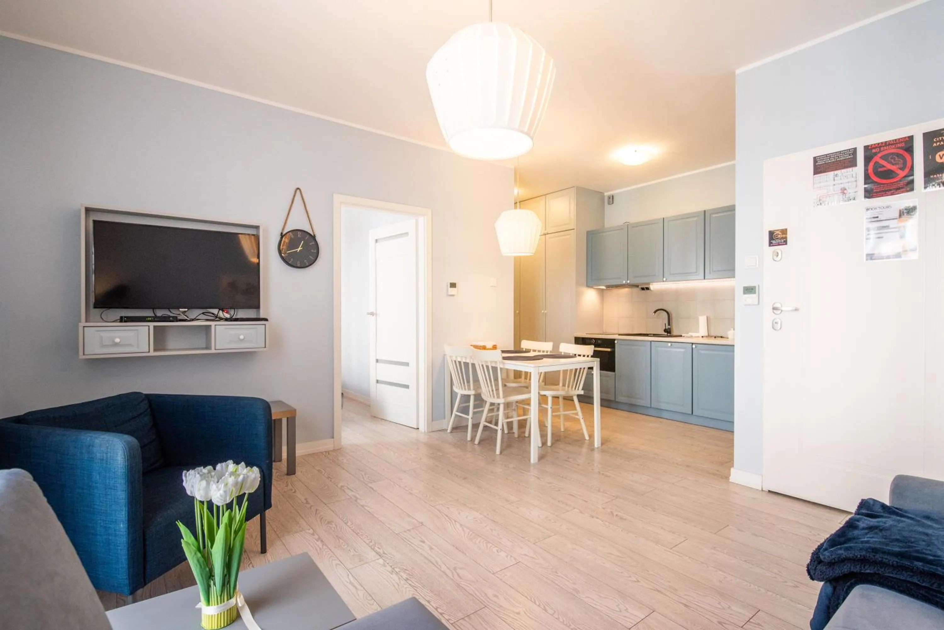 Living room in City Lights Apartments