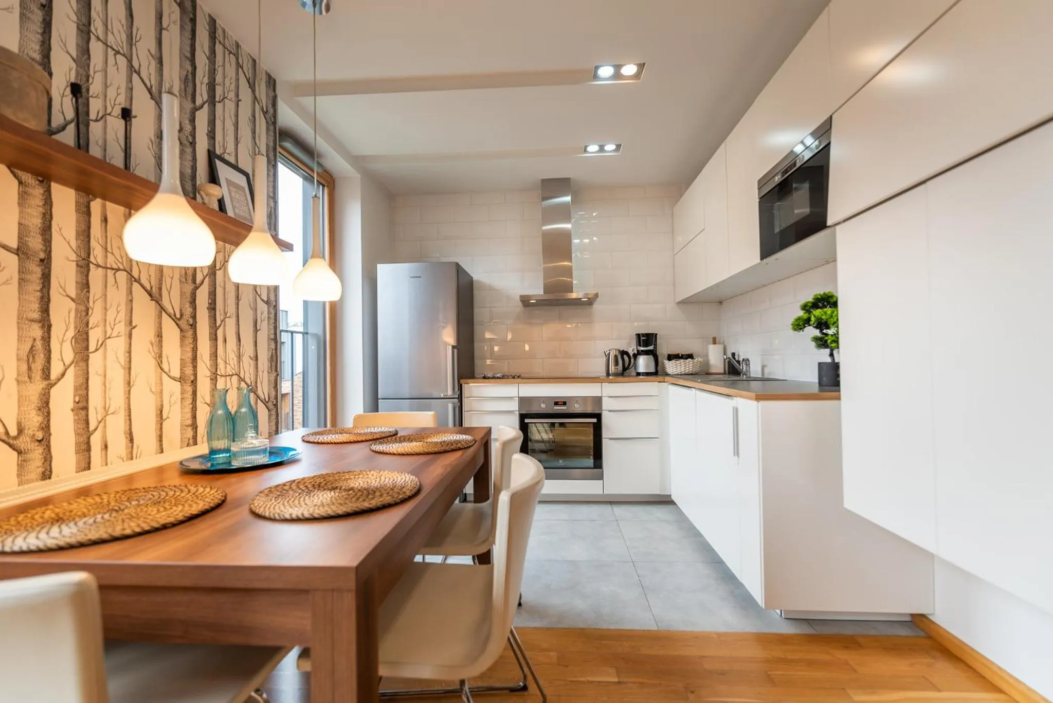 Dining area in City Lights Apartments
