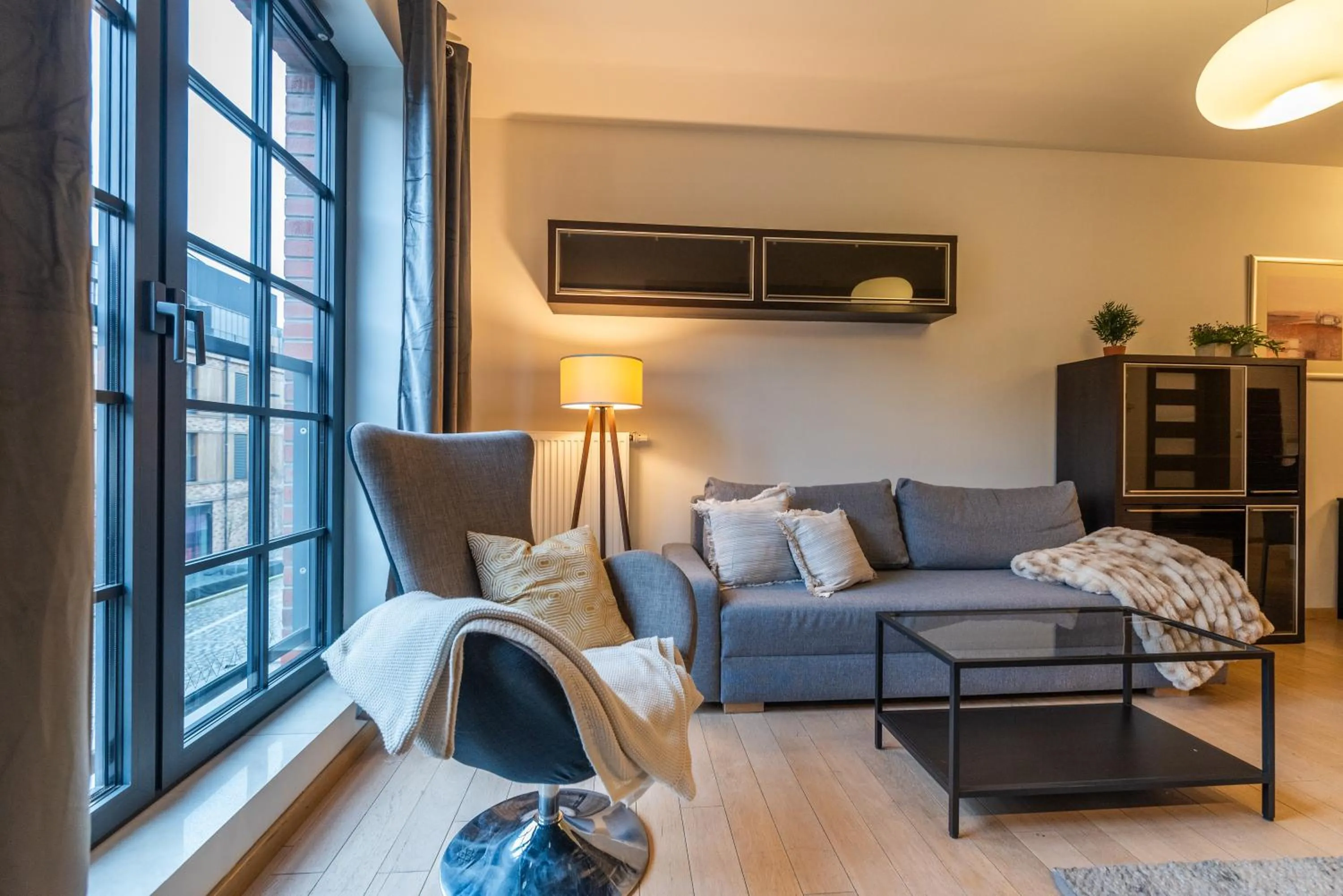 Living room in City Lights Apartments