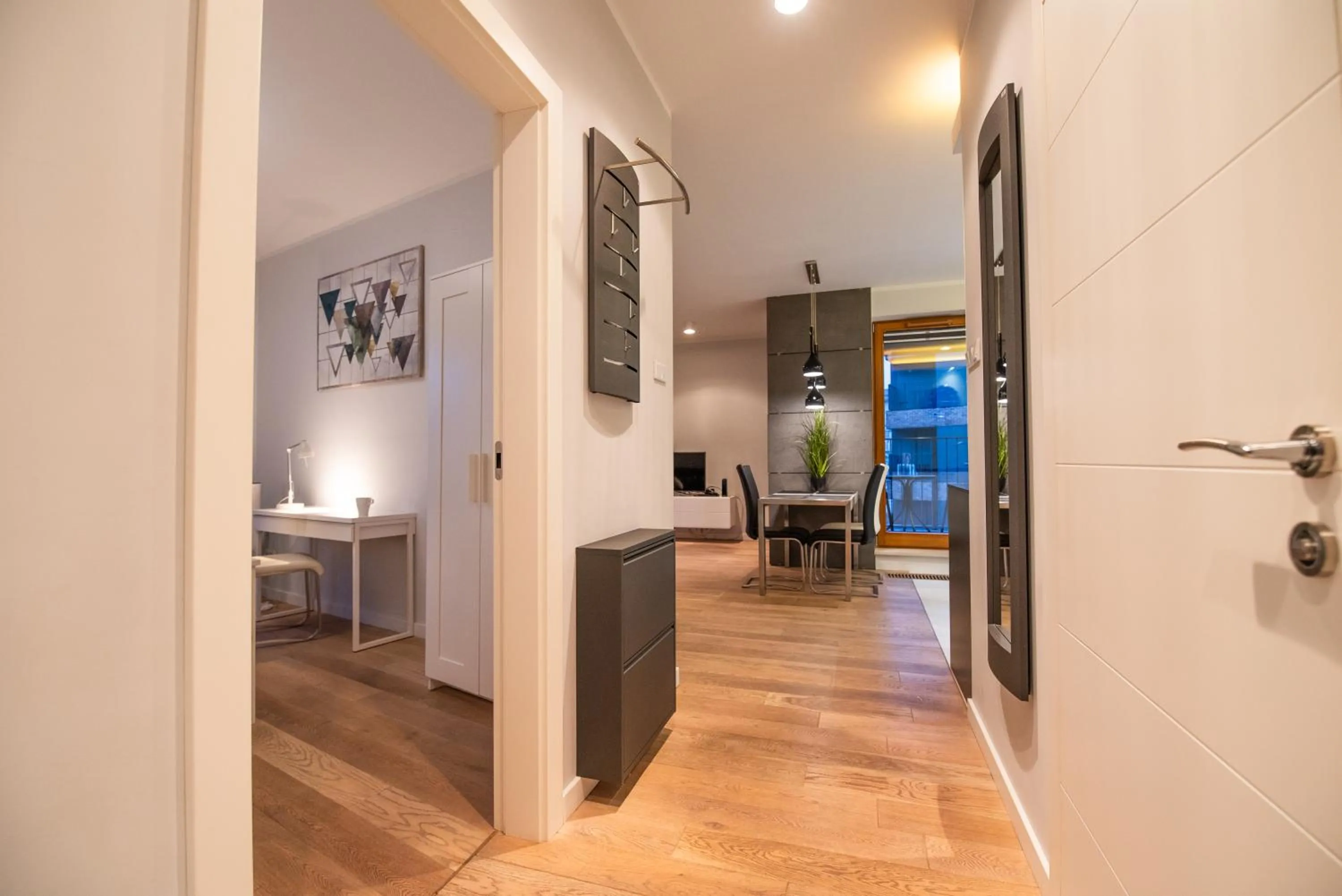 Seating area in City Lights Apartments