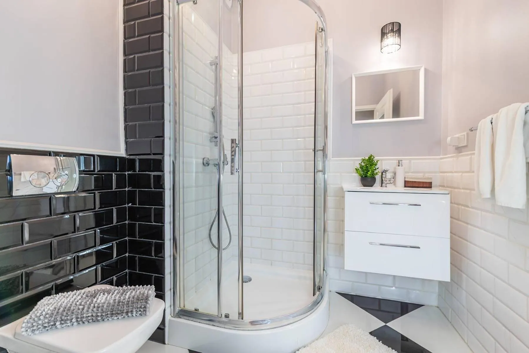 Bathroom in City Lights Apartments