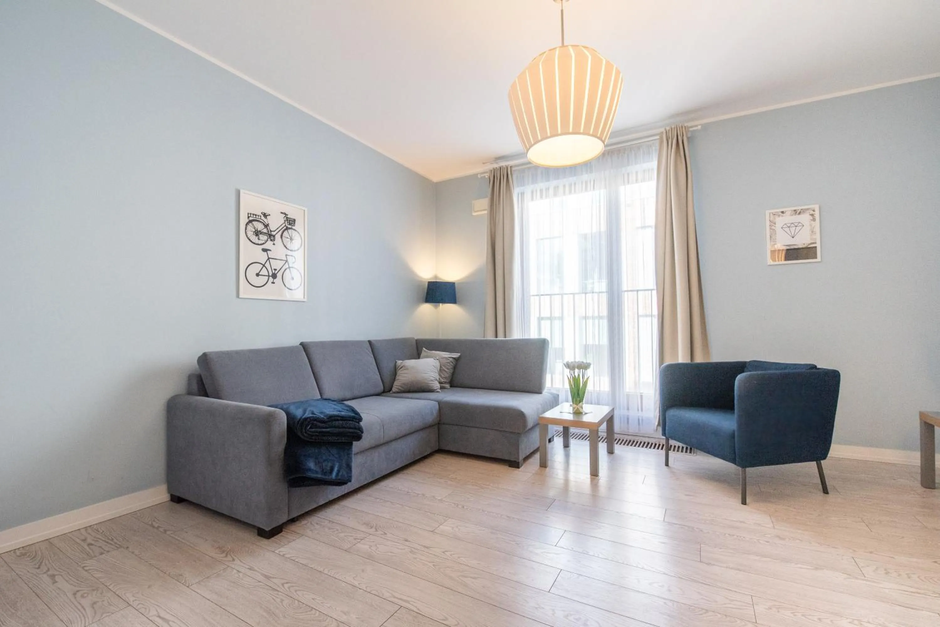 Living room in City Lights Apartments