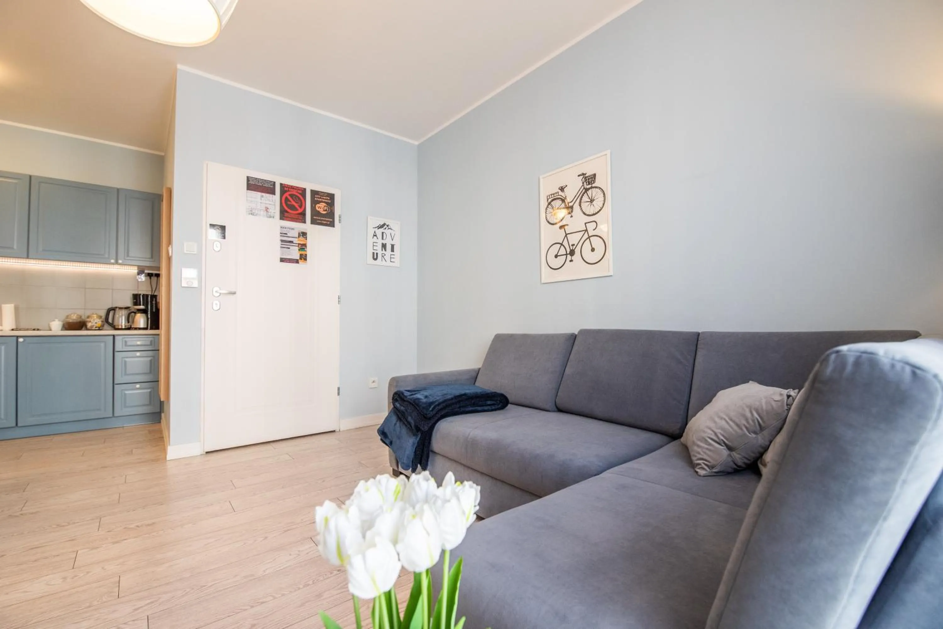 Living room in City Lights Apartments